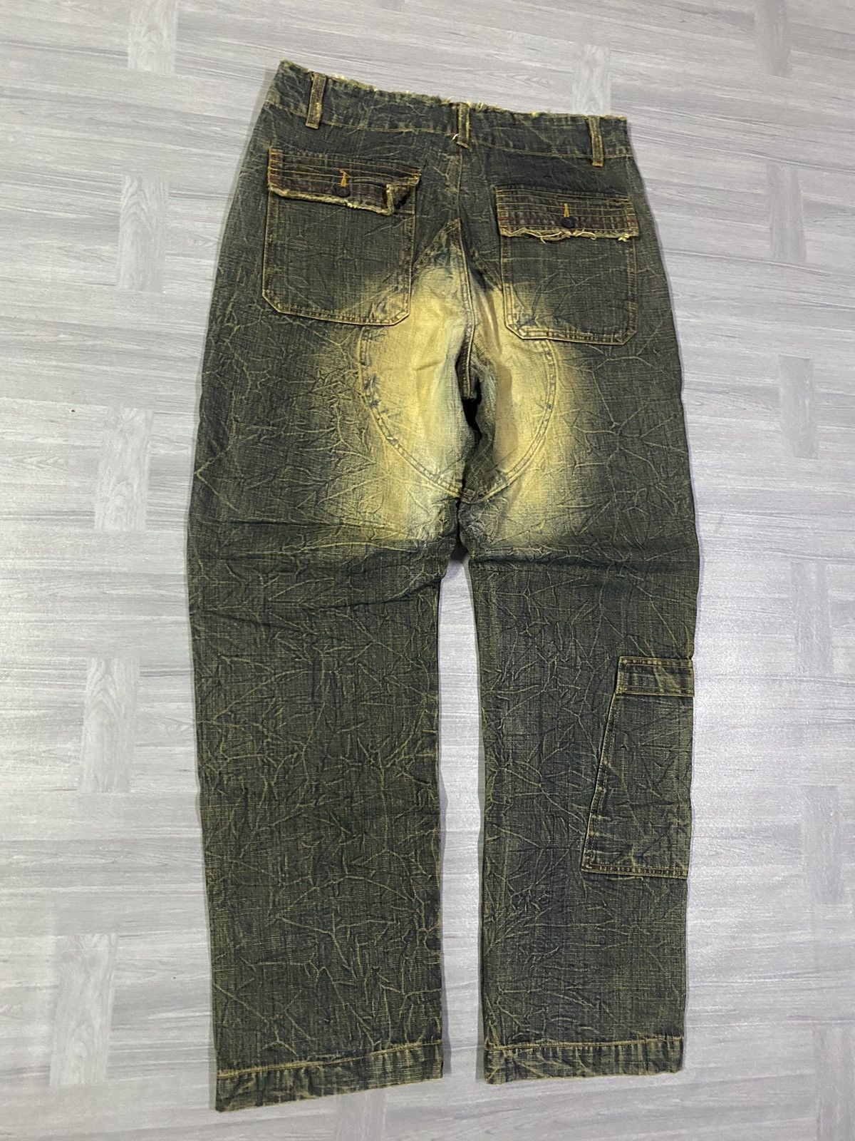 Woolrich Woolen Mills Vintage 90’s WOOLRICH Mudmax Claw Mark Baggy Denim Size US 35 - 16 Thumbnail
