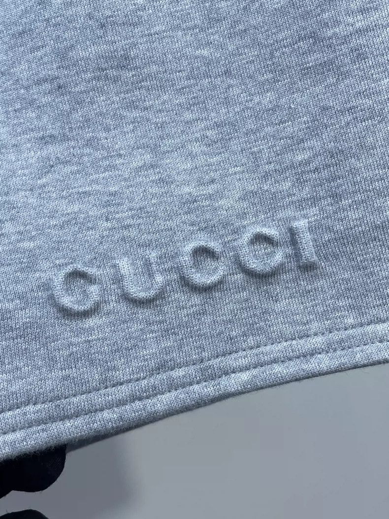 Gucci Gucci Size XS 24 gray embossed letter drawstring sports sh Size 24" / US 00 / IT 34 - 3 Thumbnail
