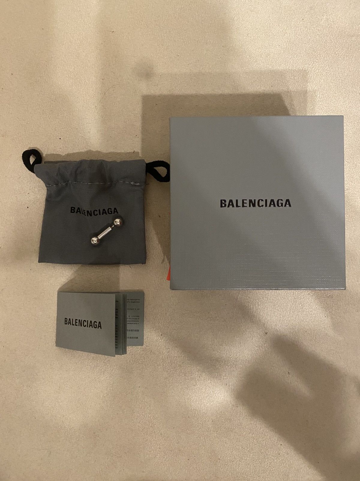 Balenciaga 📍Balenciaga 925 silver single earring Demna era Size ONE SIZE - 1 Thumbnail