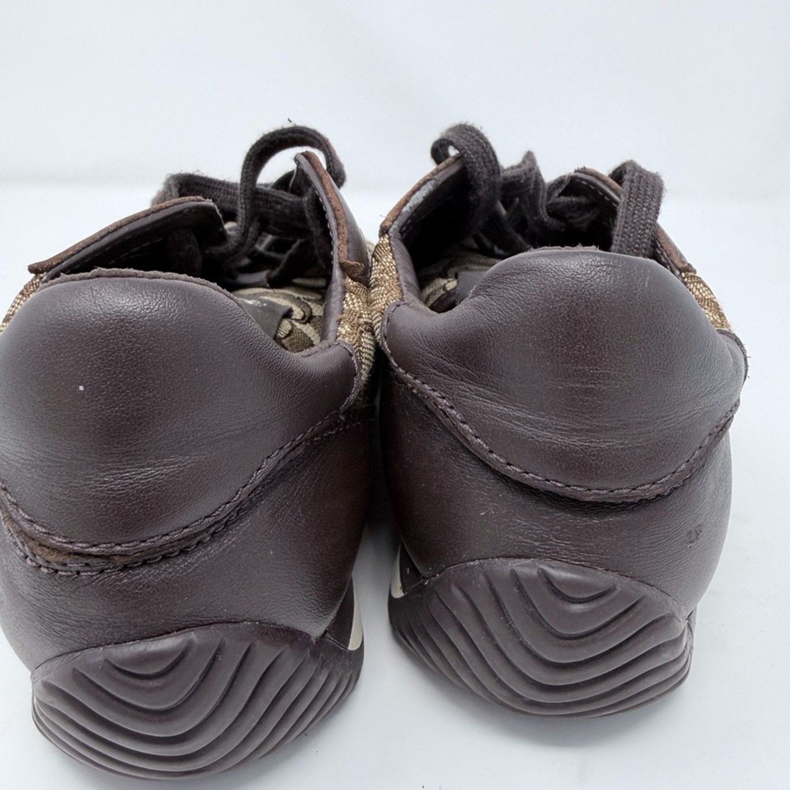 Coach Coach Farrah Signature Jacquard Brown Tan Sneakers size 8,5 Size US 8.5 / IT 38.5 - 9 Thumbnail