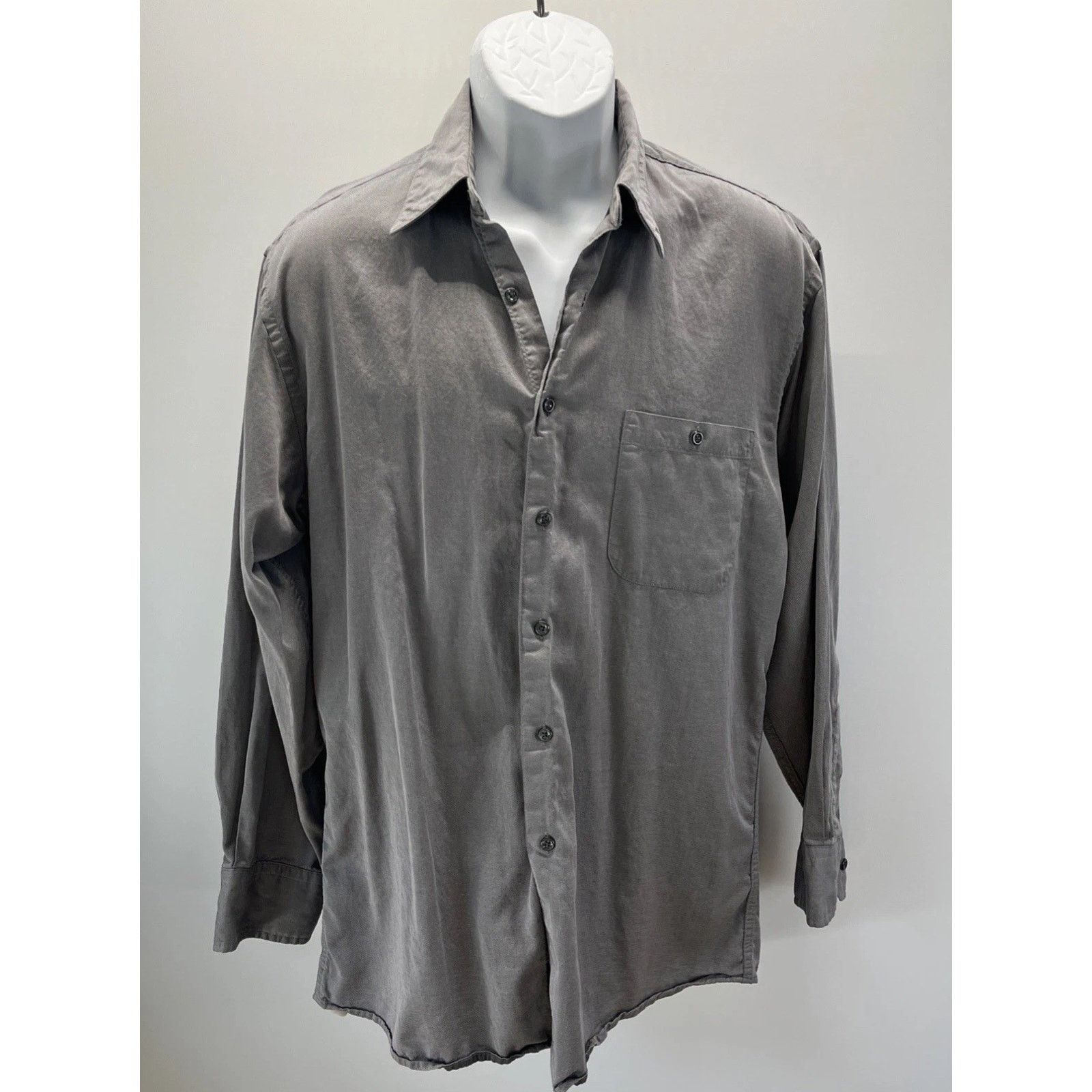 J Ferrar J. Ferrar Mens Gray Ls Button Down Shirt Size 15.5 Size US S / EU 44-46 / 1 - 1 Thumbnail