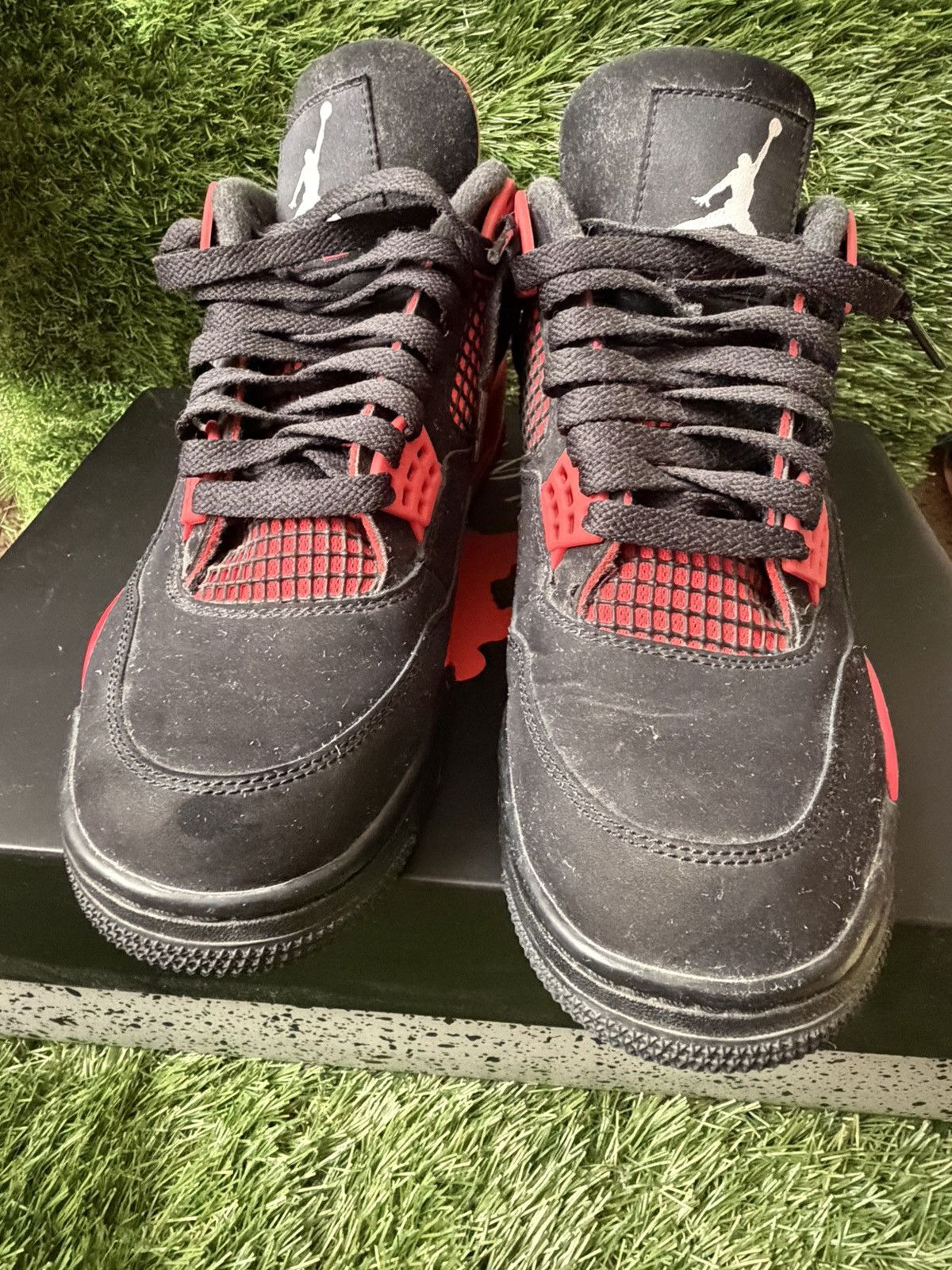Jordan Brand AIR JORDAN 4 RETRO RED THUNDER SZ 8.5 Size US 8.5 / EU 41-42 - 3 Thumbnail
