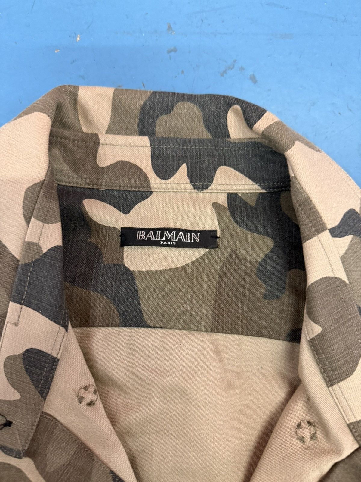 Balmain BALMAIN CAMO BUTTON UP SHIRT Size US XS / EU 42 / 0 - 4 Thumbnail
