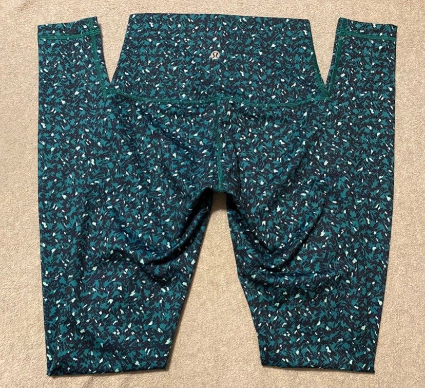 Lululemon Wunder Under Pant High Rise 30.5” Sz 4 Forage Teal