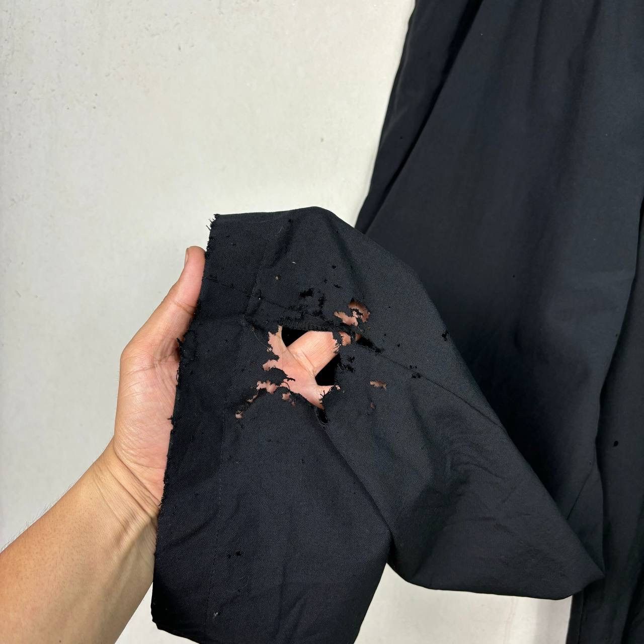 Comme des Garcons Thrashed AD2000 Comme Des Garcons Wool Wide Leg Pants Size US 30 / EU 46 - 11 Thumbnail