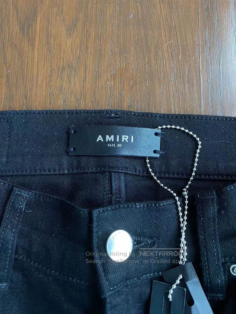 Amiri Amiri Classic Embroidered Patchwork Black Jeans, Size 30 Size US 30 / EU 46 - 2 Thumbnail