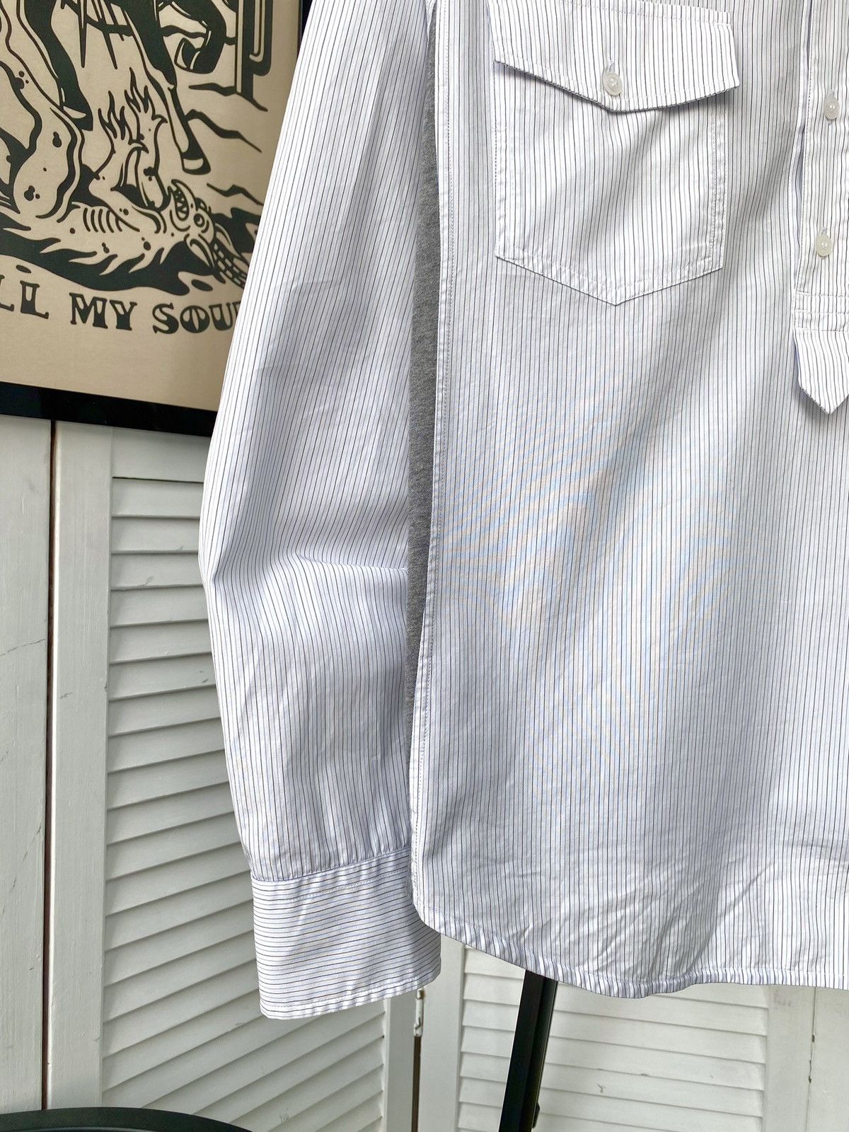 Dolce & Gabbana Dolce & Gabbana Striped 1/6 Button Up Shirt Military Size US S / EU 44-46 / 1 - 4 Thumbnail