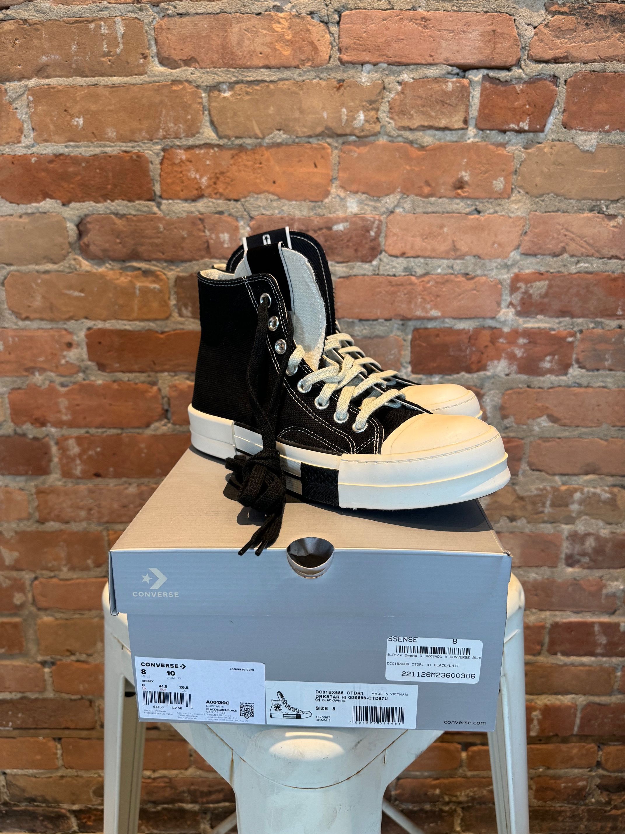 Converse × Rick Owens Drkshdw Rick Owens x Converse Chuck 70 DRKSTAR Size US 8 / EU 41 - 2 Thumbnail