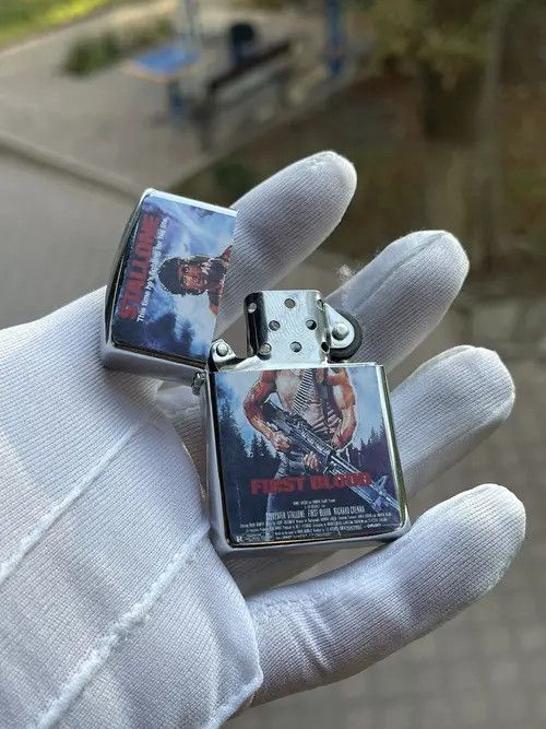 VIBE Vintage Rembo cigar lighter first blood Stallone rare. WORK Size ONE SIZE - 3 Thumbnail