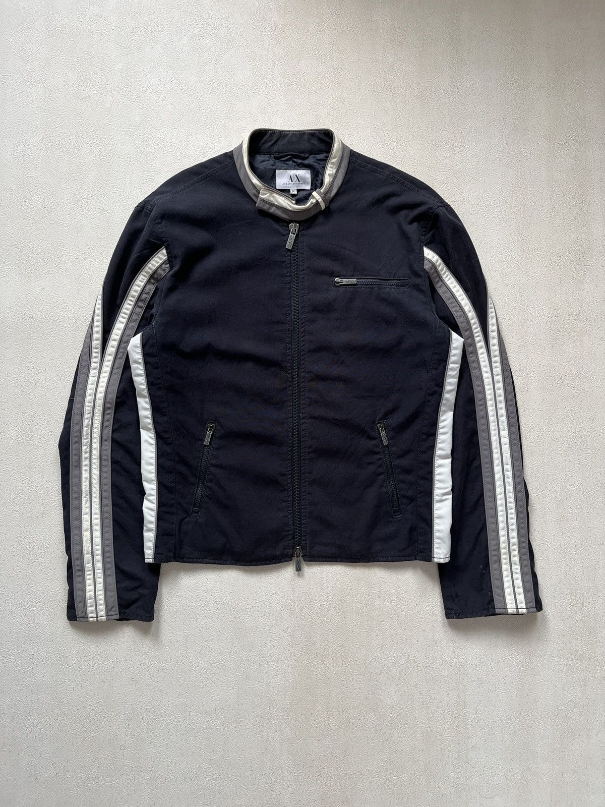 Armani Exchange 00’s Armani Exchange Racer Jacket by Giorgio Armani Size US M / EU 48-50 / 2 - 2 Thumbnail