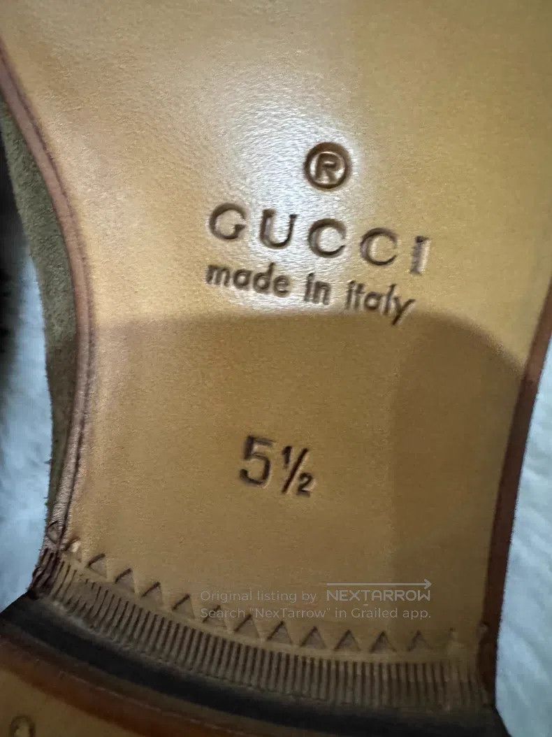 Gucci Guicci Suede Horsebit Loafers Leather Shoes Size US 6.5 / EU 39-40 - 6 Thumbnail