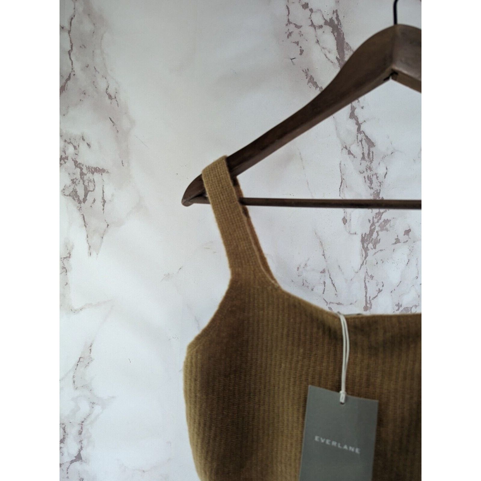 Everlane Everlane Tank Top Women XS Camel Cami Sweater Crop Wool Yak Size S / US 4 / IT 40 - 2 Thumbnail