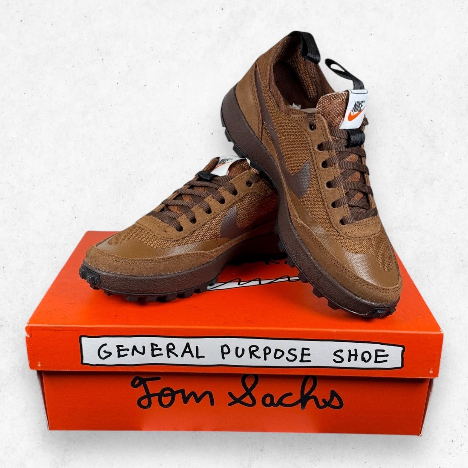 Nike Tom Sachs x Nike GPS Pecan/Brown Wmns 6.5 New in Box Size US 6.5 / IT 36.5 - 1 Thumbnail