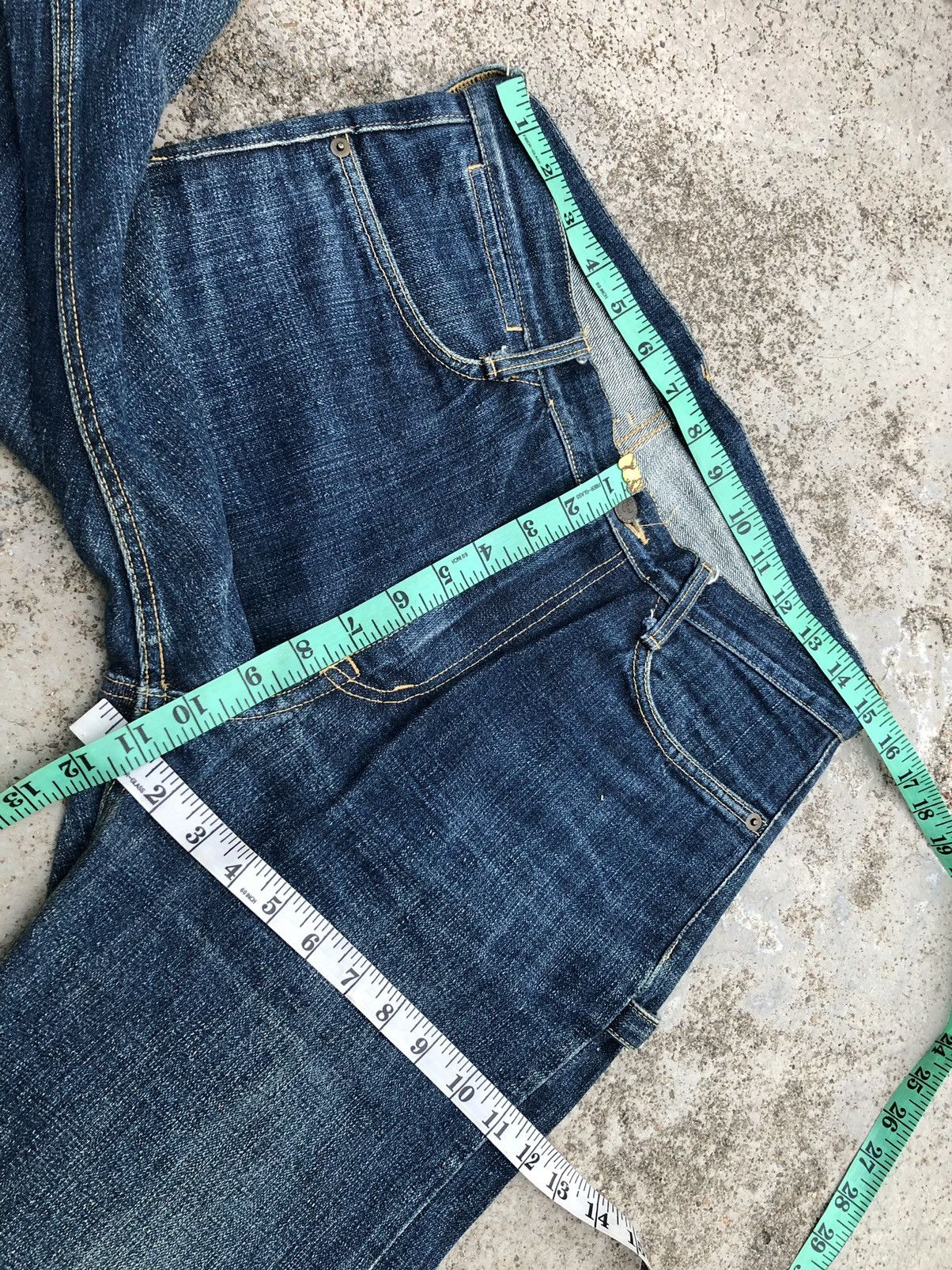 Japanese Brand WIDE LEG SELVEDGE THE NINE HEADS DENIM Size US 31 - 9 Thumbnail