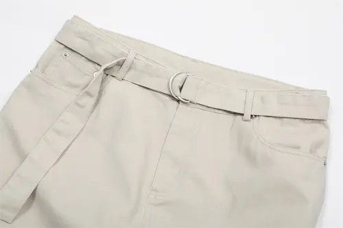 Japanese Brand × Jean American loose belt straight simple casual wide-leg jeans Size US 32 / EU 48 - 4 Thumbnail