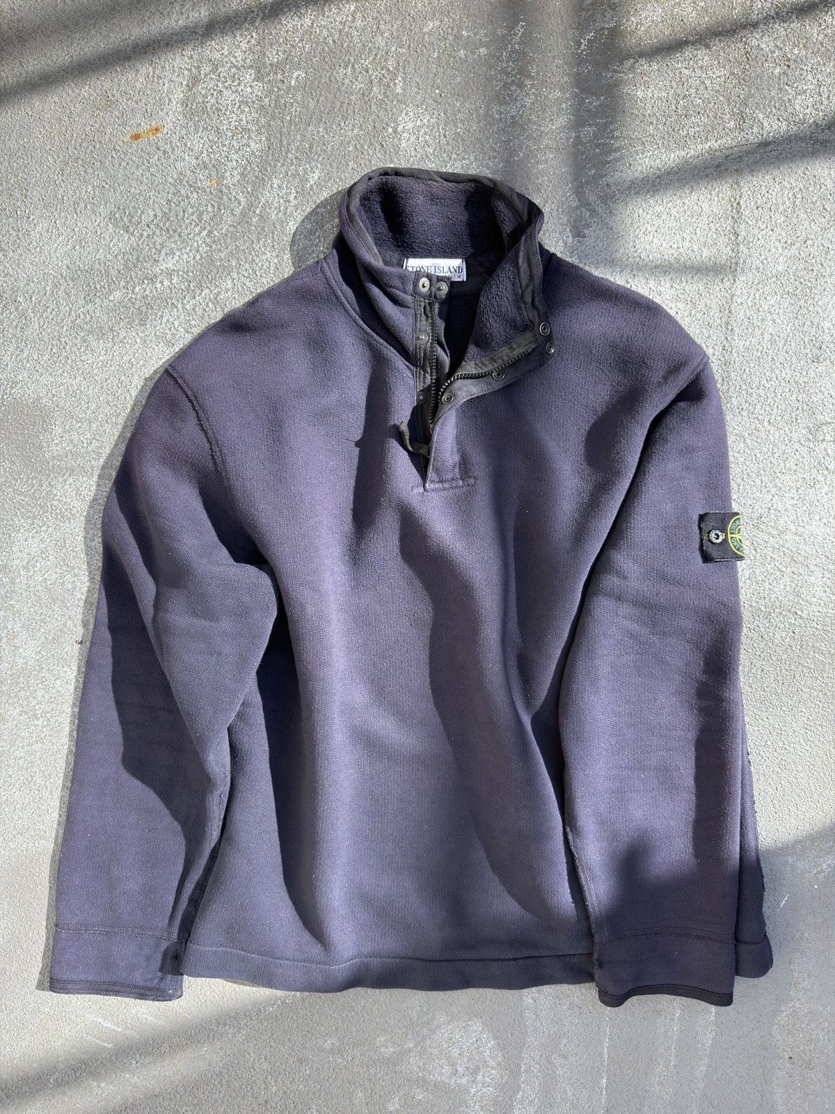 Stone Island Vintage Stone Island Art.37156M57 1/4 Neck Sweater L Size US XL / EU 56 / 4 - 1 Thumbnail