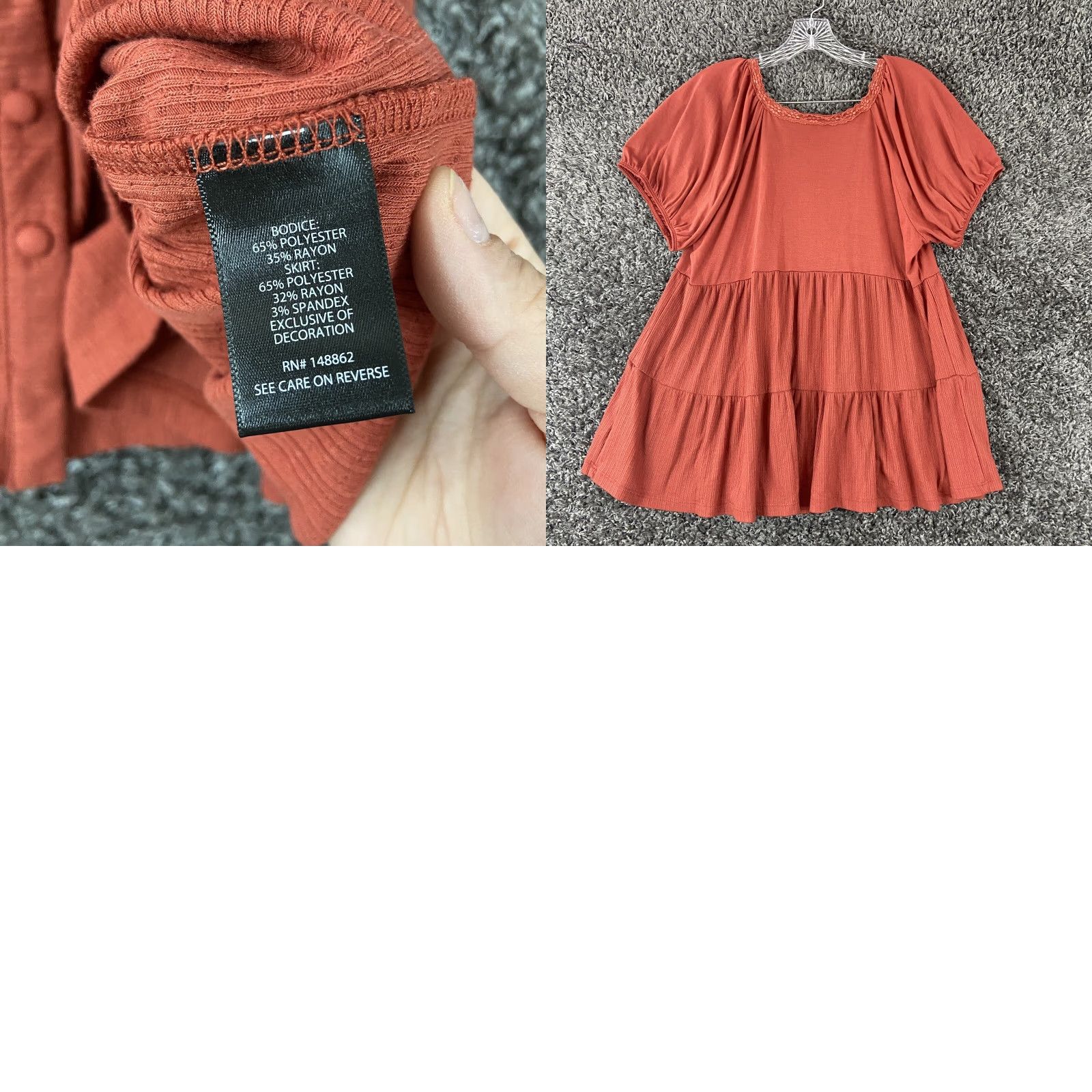 Torrid TORRID Plus Size Blouse Short Sleeve Brown 1 Womens Size XS / US 0-2 / IT 36-38 - 8 Thumbnail