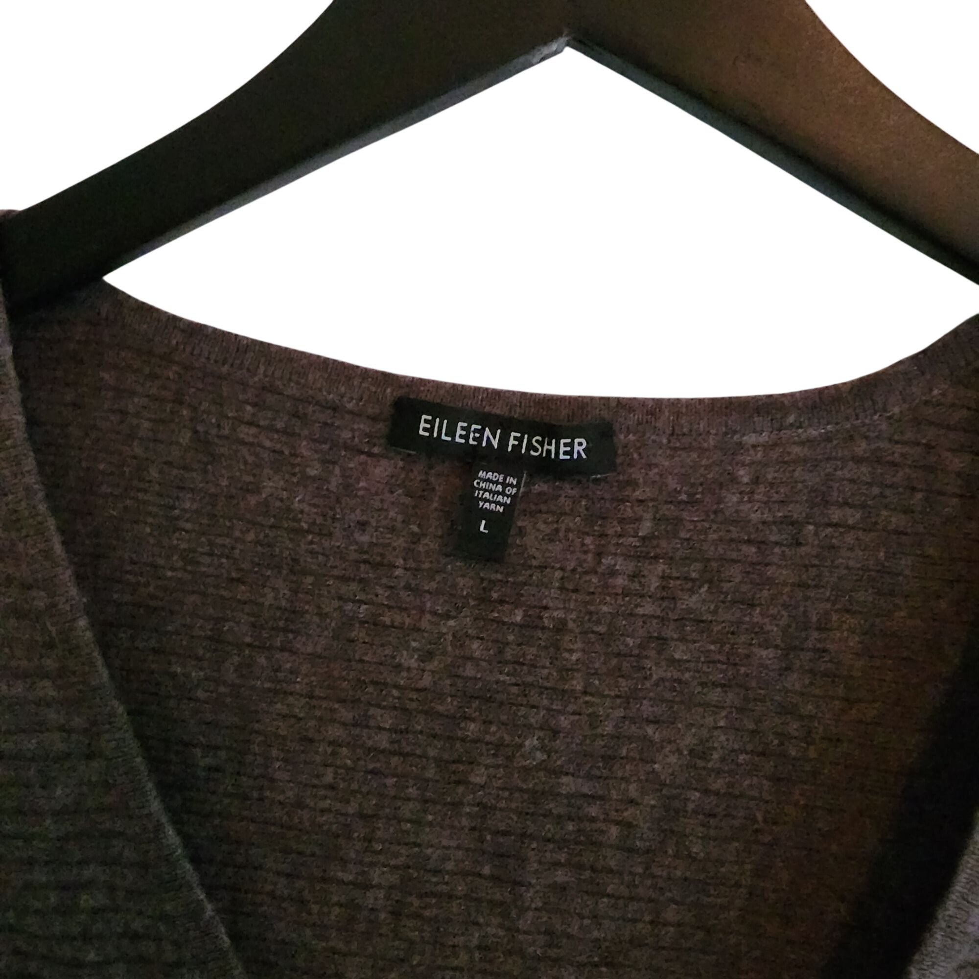 Eileen Fisher Eileen Fisher lightweight wool zip cardigan Brown Womens Siz Size L / US 10 / IT 46 - 4 Thumbnail