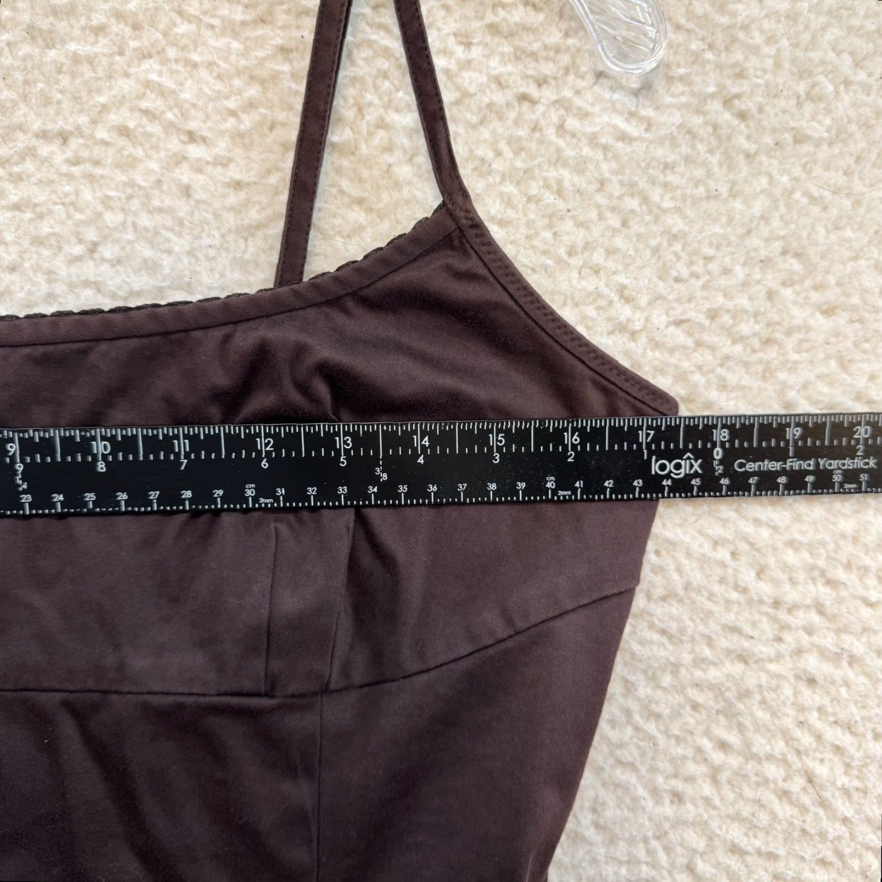 Vintage VINTAGE Y2K Tahari Shift Dress 6 Medium Brown Spaghetti Thin Strap Boho Fairy Grunge Dress Women Size M / US 6-8 / IT 42-44 - 5 Thumbnail