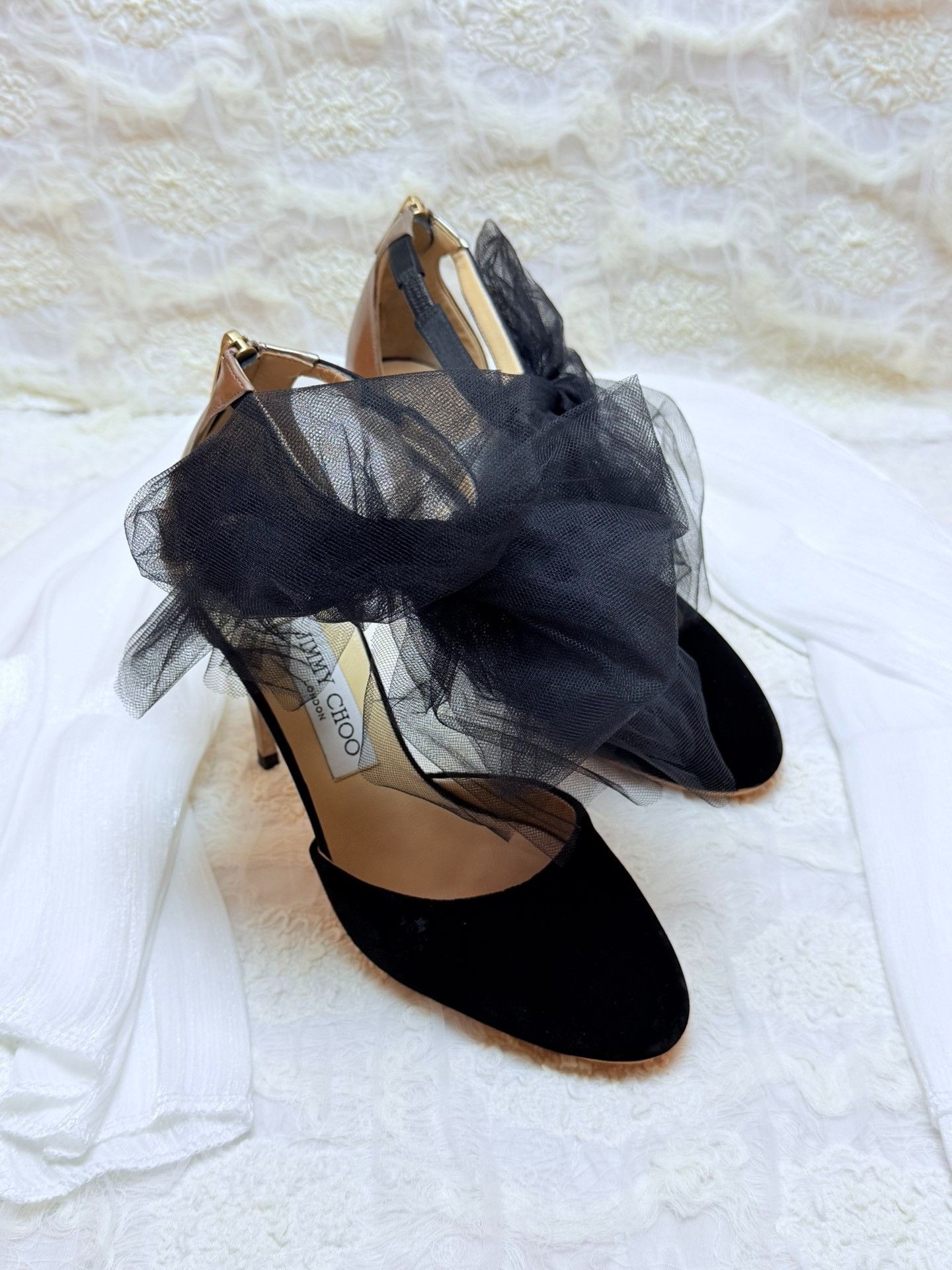 Jimmy Choo Jimmy Choo Velvet Sandals us_7-5 Women Size US 7.5 / IT 37.5 - 1 Thumbnail