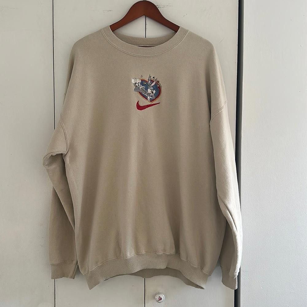 image of Gildan Vintage Nike Crewneck XL in Tan, Men's