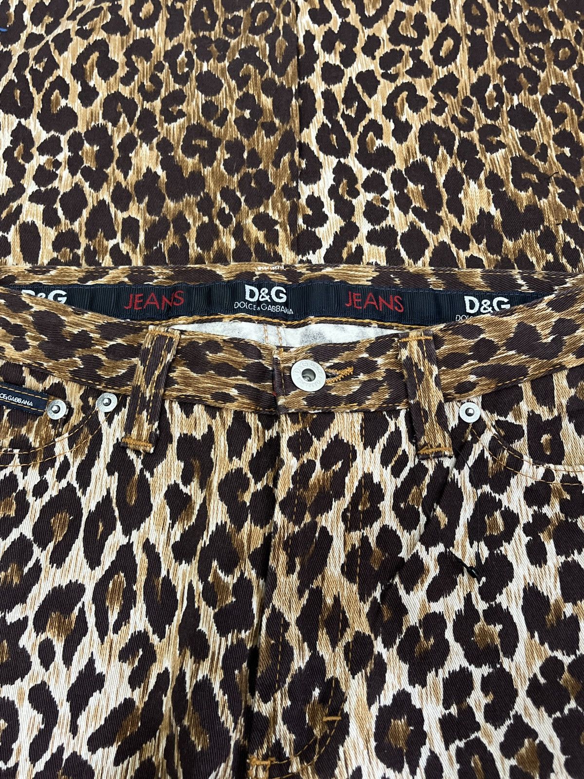 Dolce & Gabbana Rare🔥 Dolce & Gabbana Leopard Printed Pants Size US 29 - 5 Thumbnail