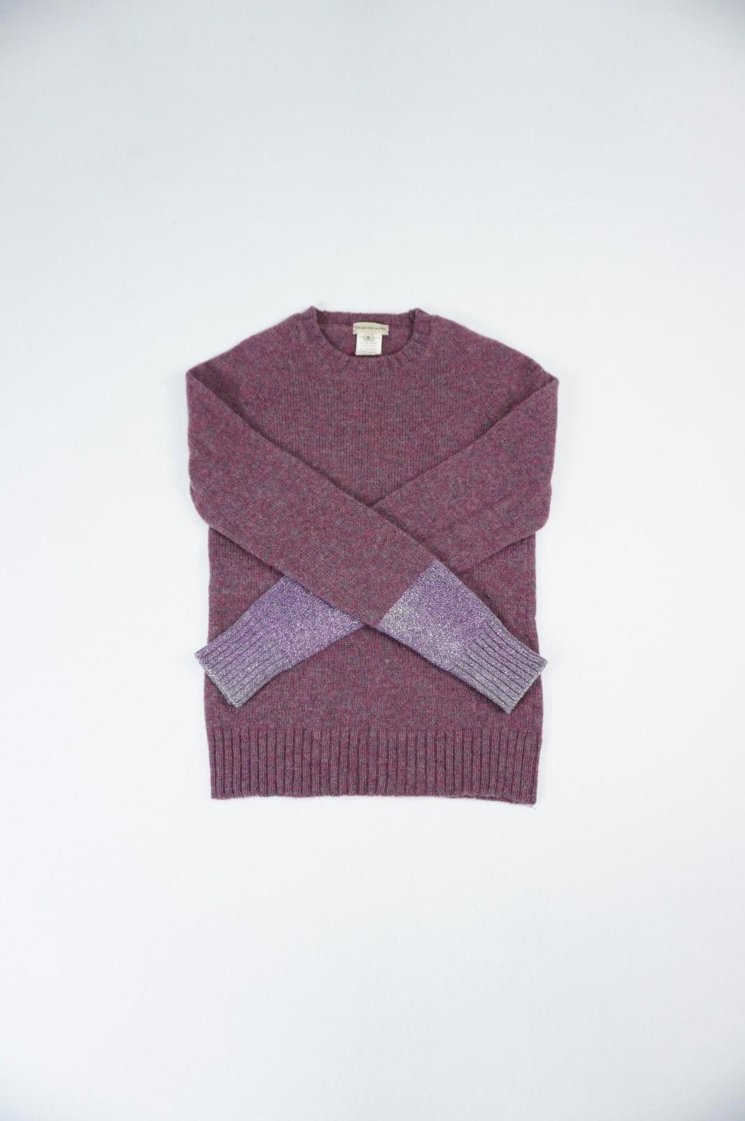 Dries Van Noten DRIES VAN NOTEN Late 90s Wool Blend Metallic Cuff Jumper Size S / US 4 / IT 40 - 6 Thumbnail