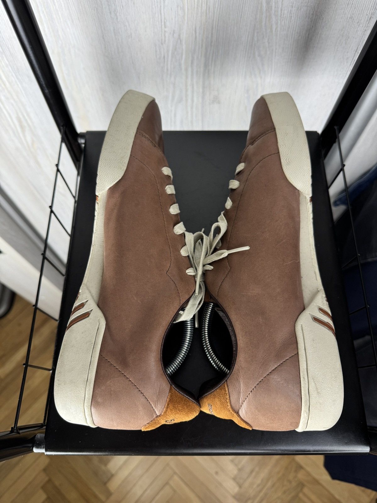Evisu Evisu Maniacs vintage y2k brown leather rare size US12 46 Size US 12 / EU 45 - 9 Thumbnail