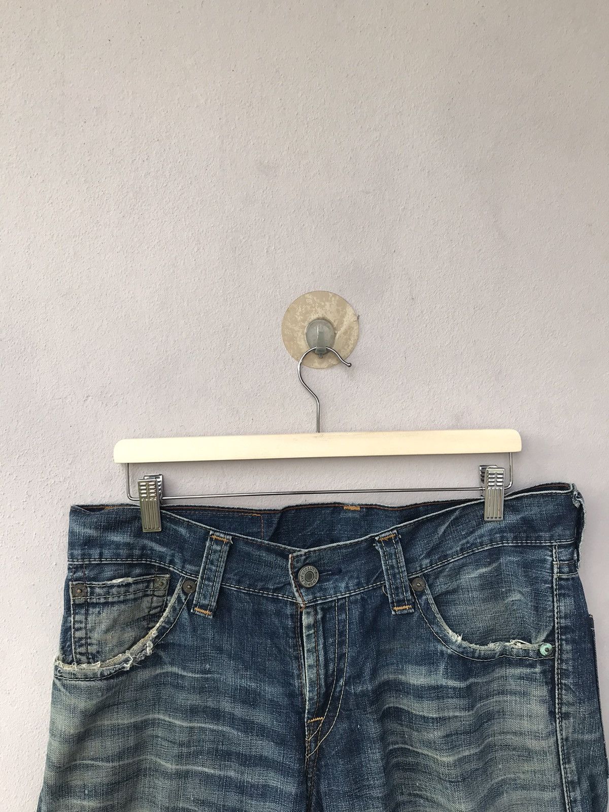 Levi's Vintage Levis 503 Distressed Denim Size US 35 - 3 Thumbnail