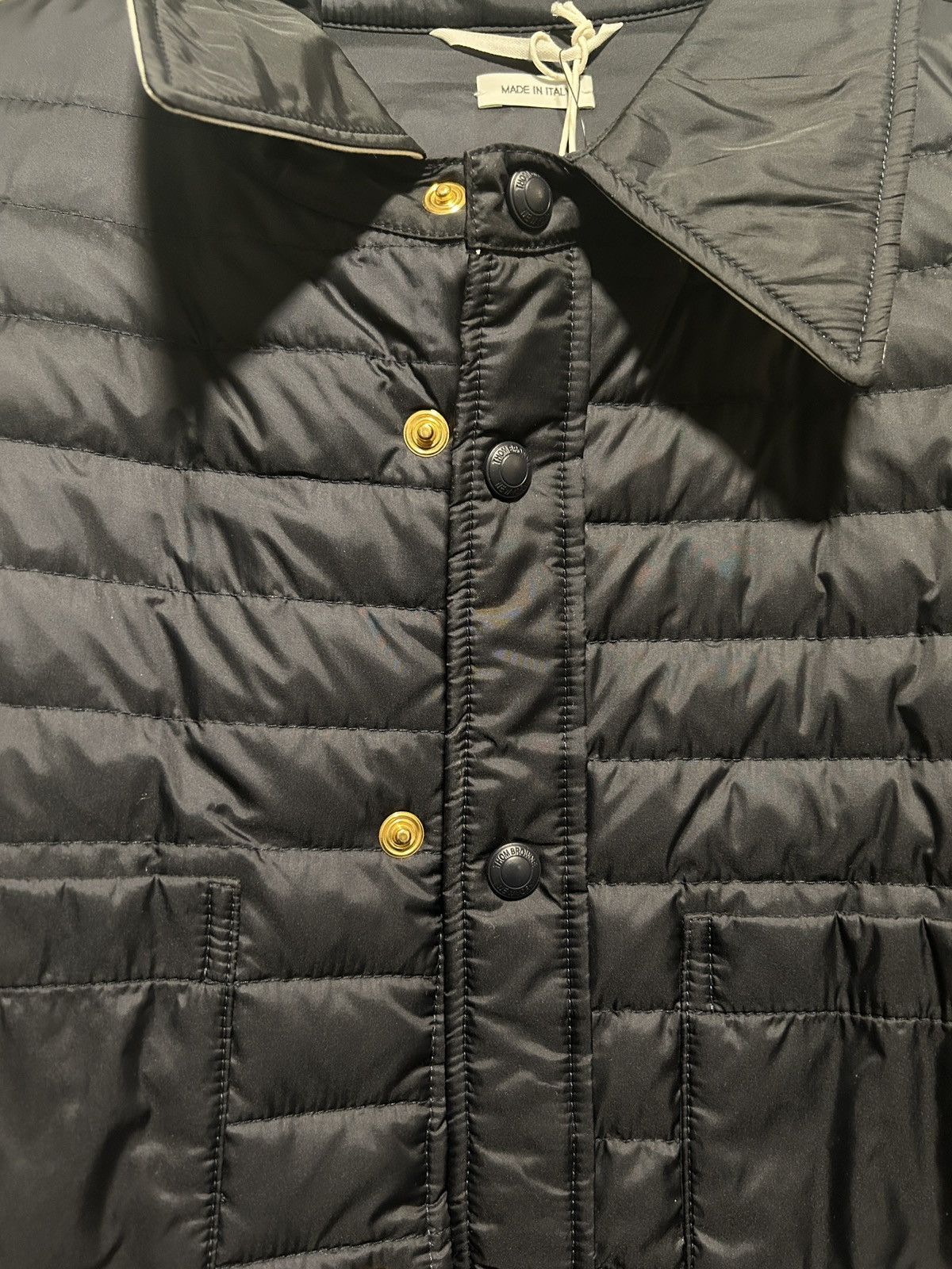 Thom Browne Thom Browne four bars jacket quilted down size 2 Navy Size US M / EU 48-50 / 2 - 2 Thumbnail