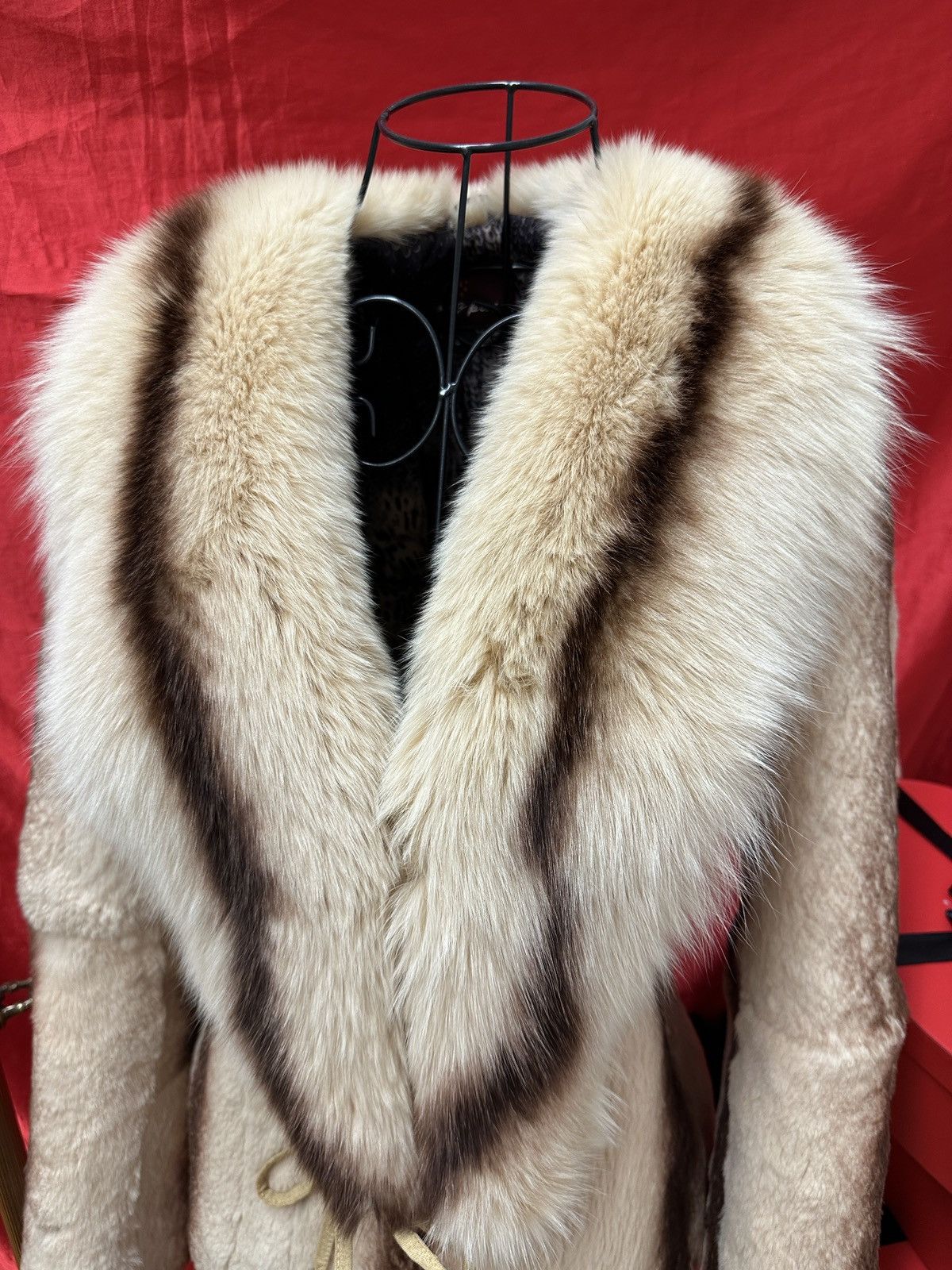 Vintage Vintage fox fur beige coat Size S / US 4 / IT 40 - 3 Thumbnail