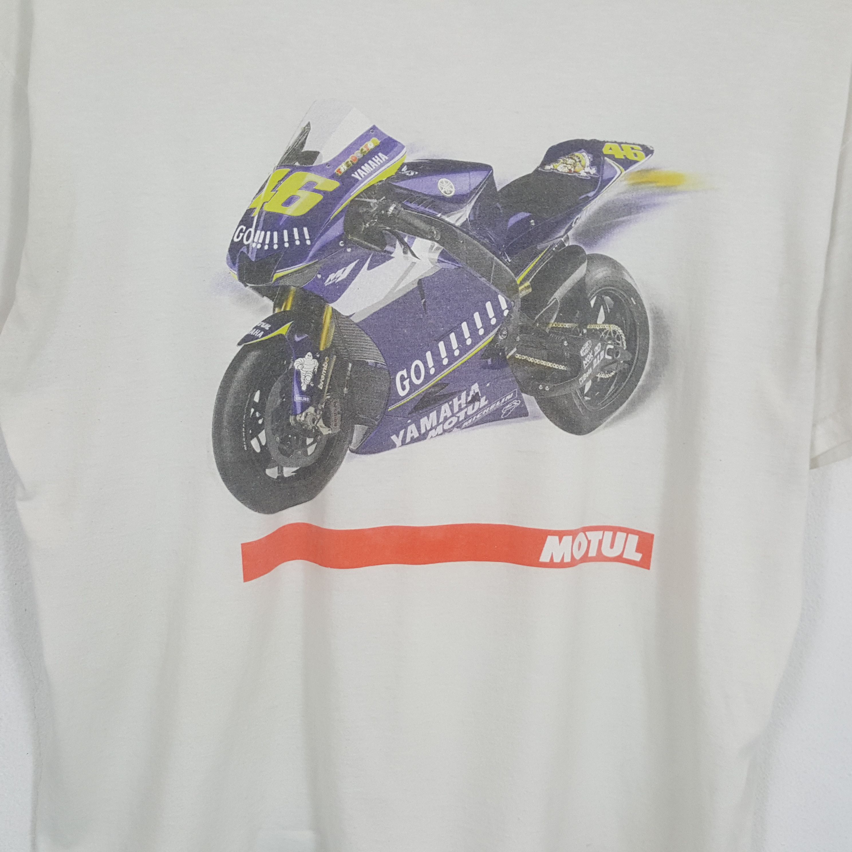 Vintage × Yamaha MOTUL YAMAHA ROSSI 46 MotoGP Racing Tshirt Size US XL / EU 56 / 4 - 2 Thumbnail