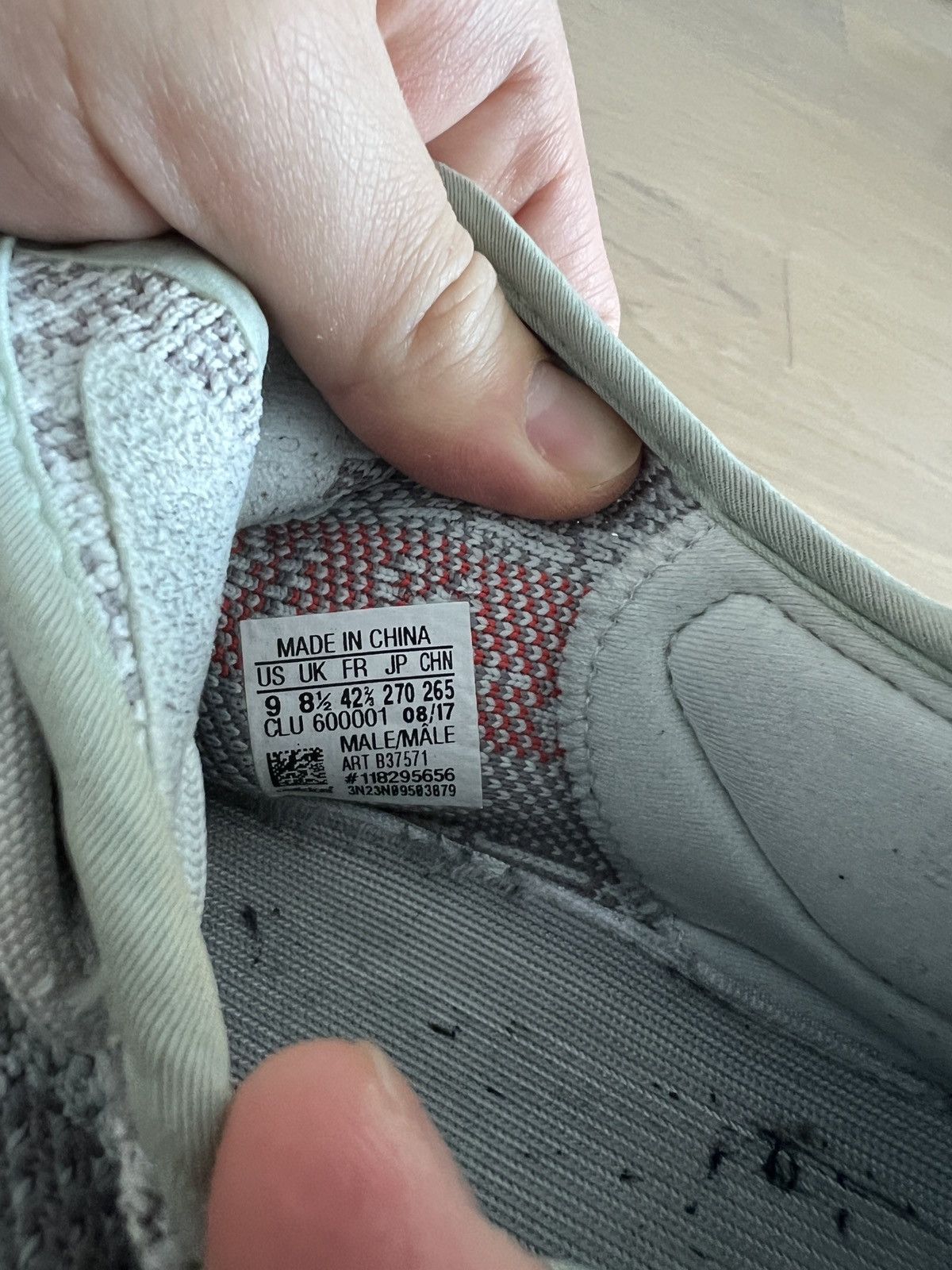 Adidas Yeezy 350 V2 Blue Tint Size US 9 / EU 42 - 4 Thumbnail