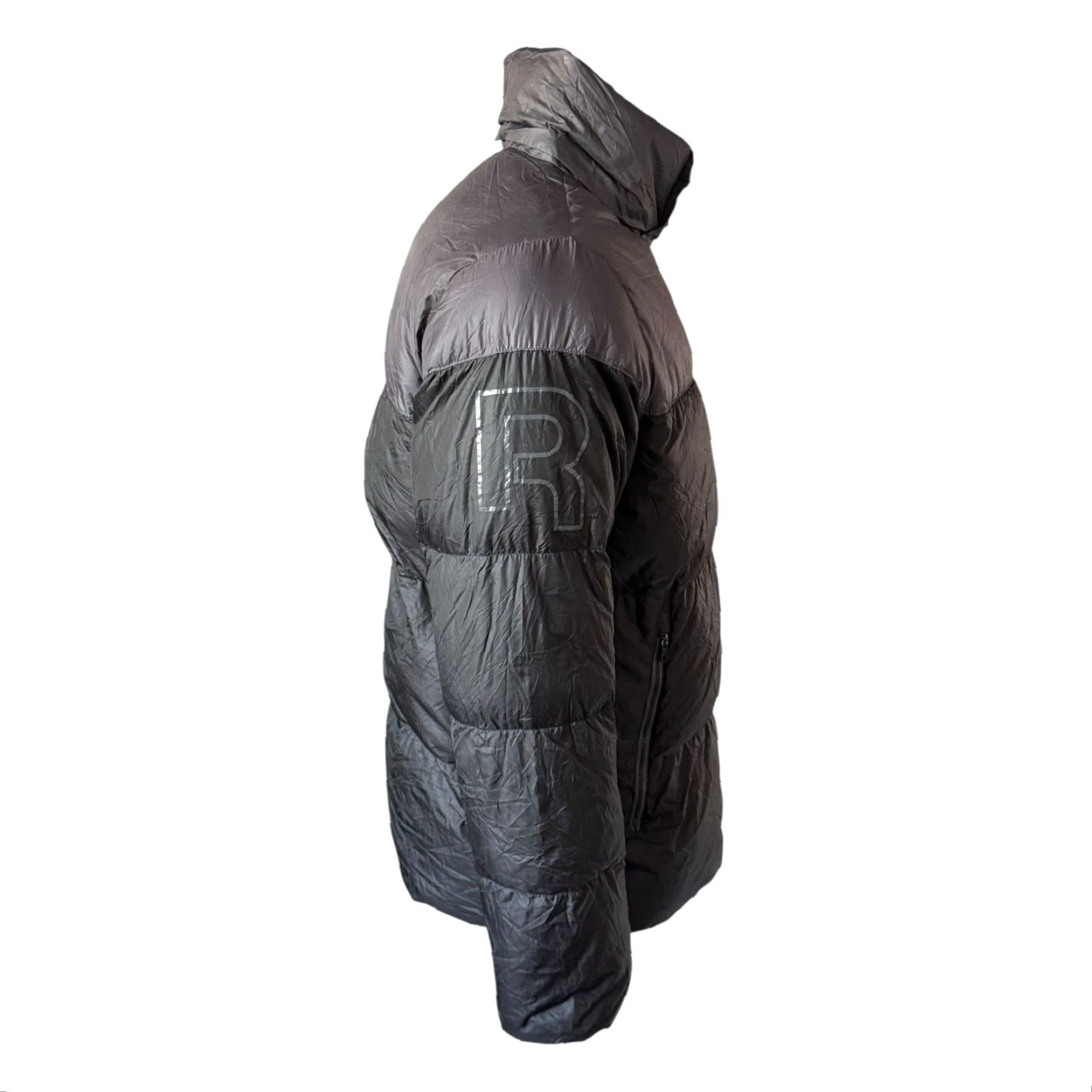 Reebok Reebok Classic Puffer Jacket – Black/Grey Full Zip High Neck Coat Size 95 (Men) Size US S / EU 44-46 / 1 - 5 Thumbnail