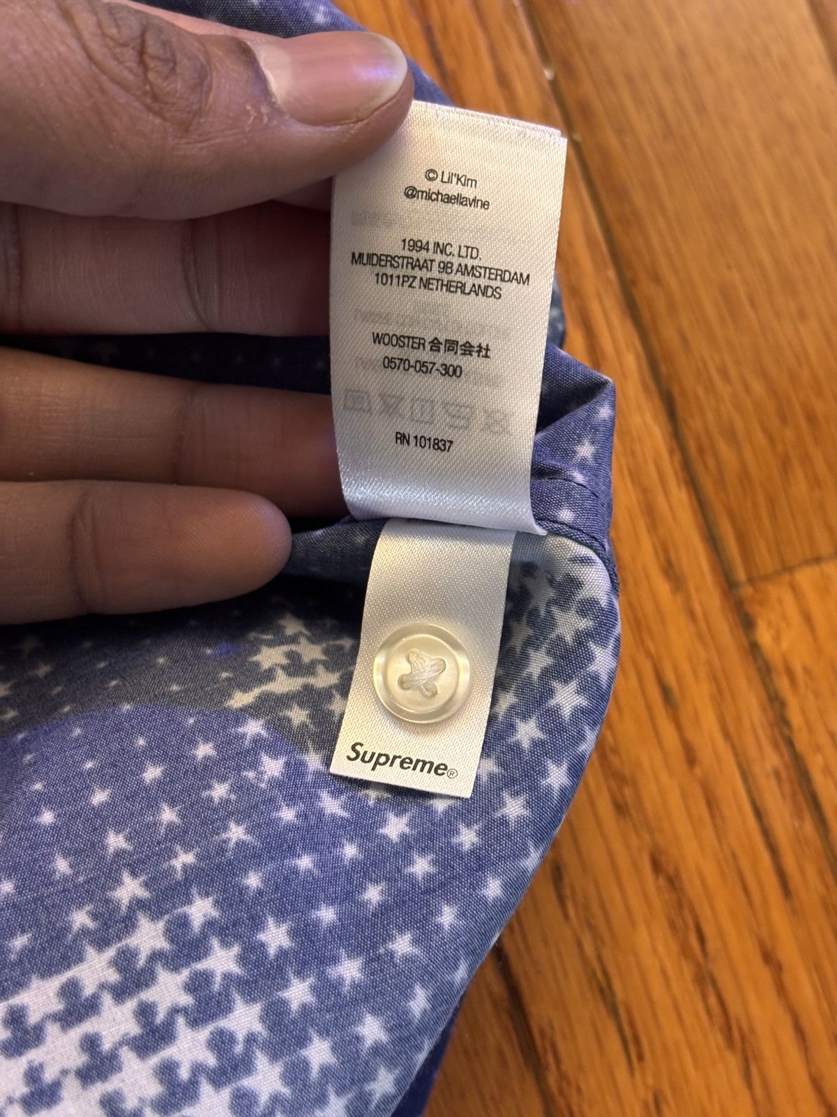 Supreme Supreme x Lil Kim S/S Shirt Light Blue Size US M / EU 48-50 / 2 - 6 Thumbnail