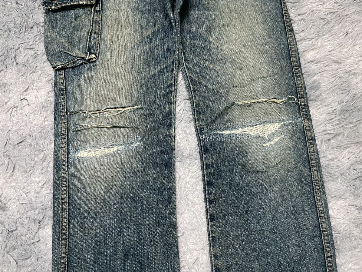 Japanese Brand 60s JOHN BULL RARE 5 POCKET JEANS DISTRESSED Size US 31 - 5 Thumbnail