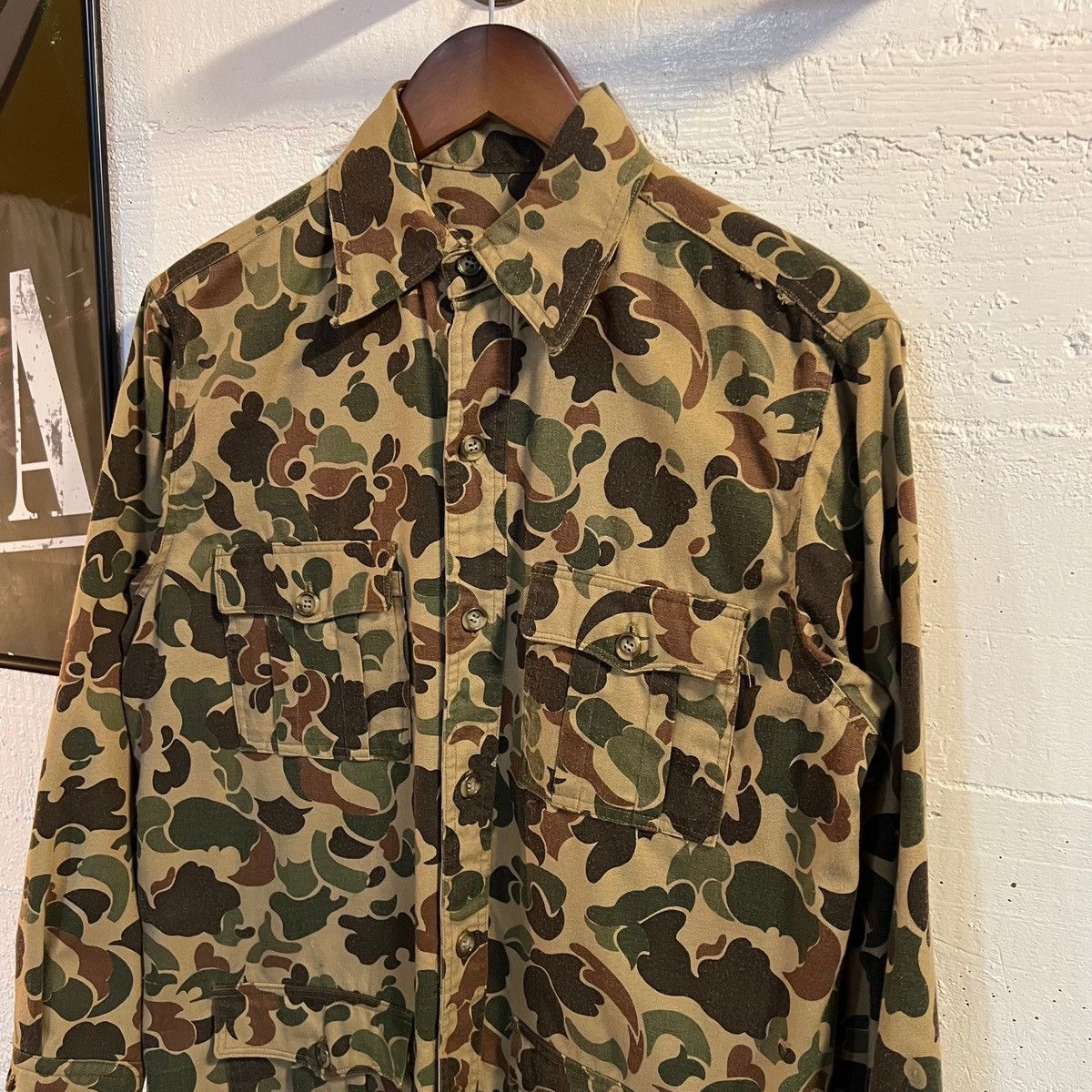 Vintage True Vintage 60's/70's Frogskin/Duck Camo Field Jacket Shirt Size US L / EU 52-54 / 3 - 5 Thumbnail
