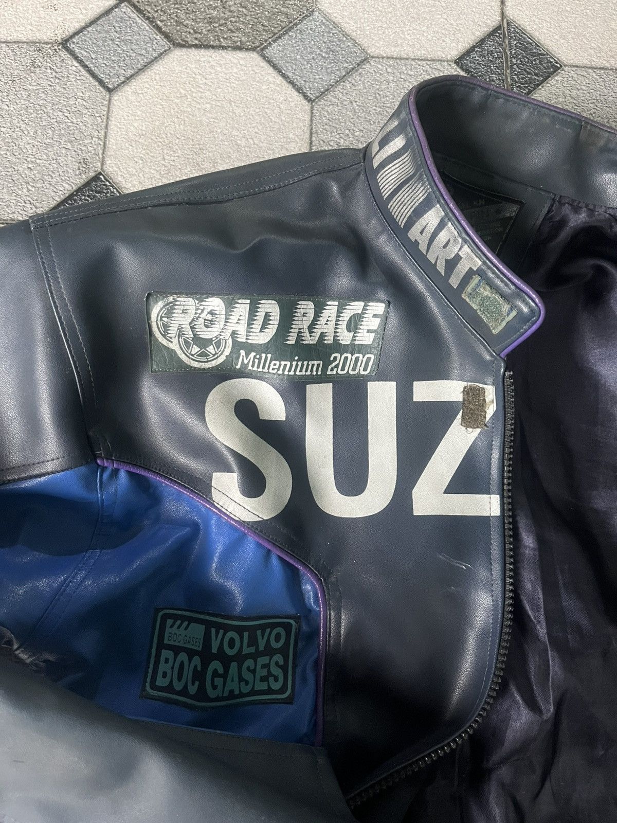 Vintage Fin Fin 2000s Racing Motorcycles Vintage Leather Jacket Size US S / EU 44-46 / 1 - 21 Thumbnail