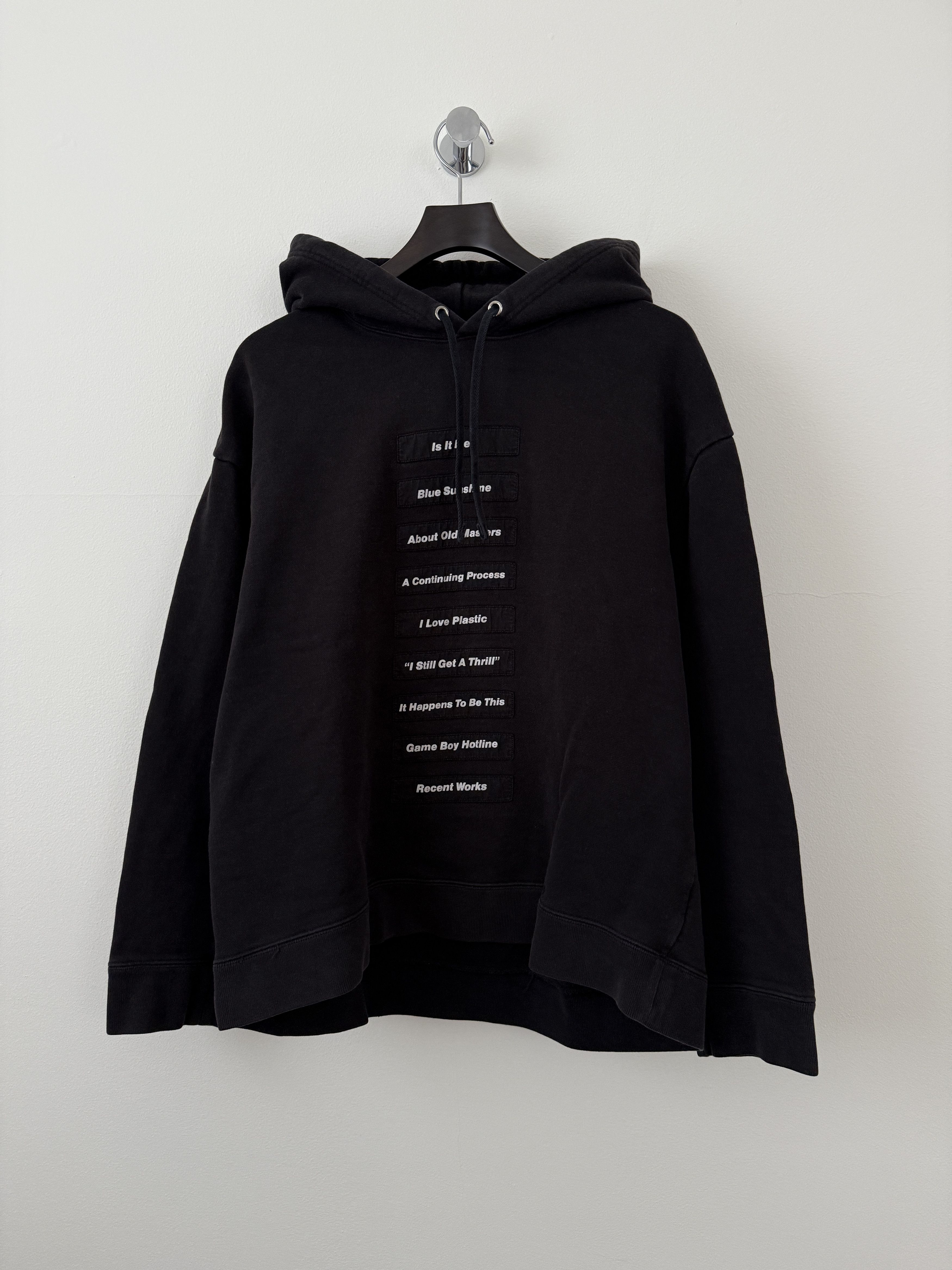 Raf Simons SS18 Poem Patch Joy Division Hoodie Size US S / EU 44-46 / 1 - 1 Thumbnail