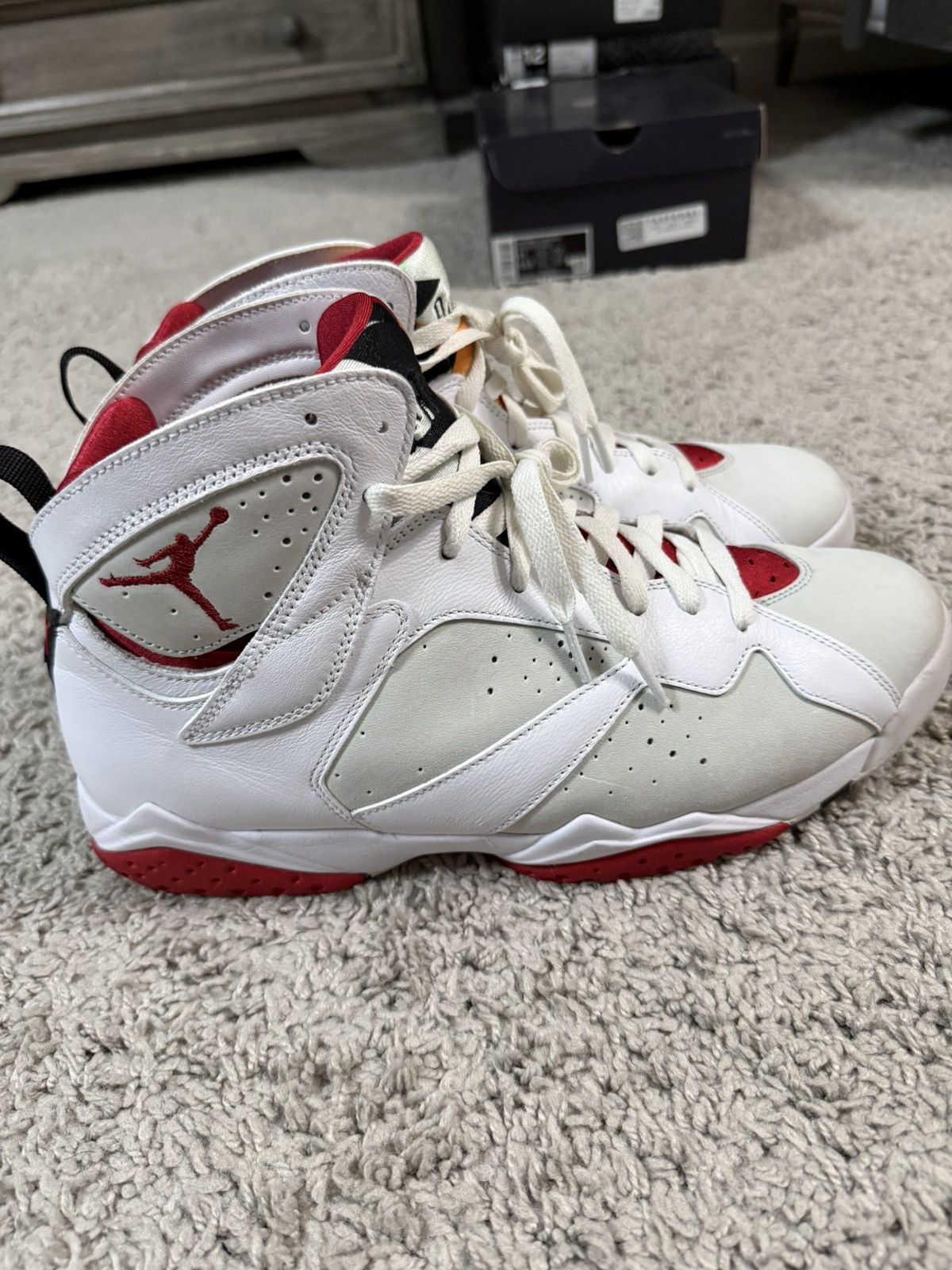 Jordan Brand Air Jordan Retro 7 Hare 2015 Size US 11.5 / EU 44-45 - 3 Thumbnail