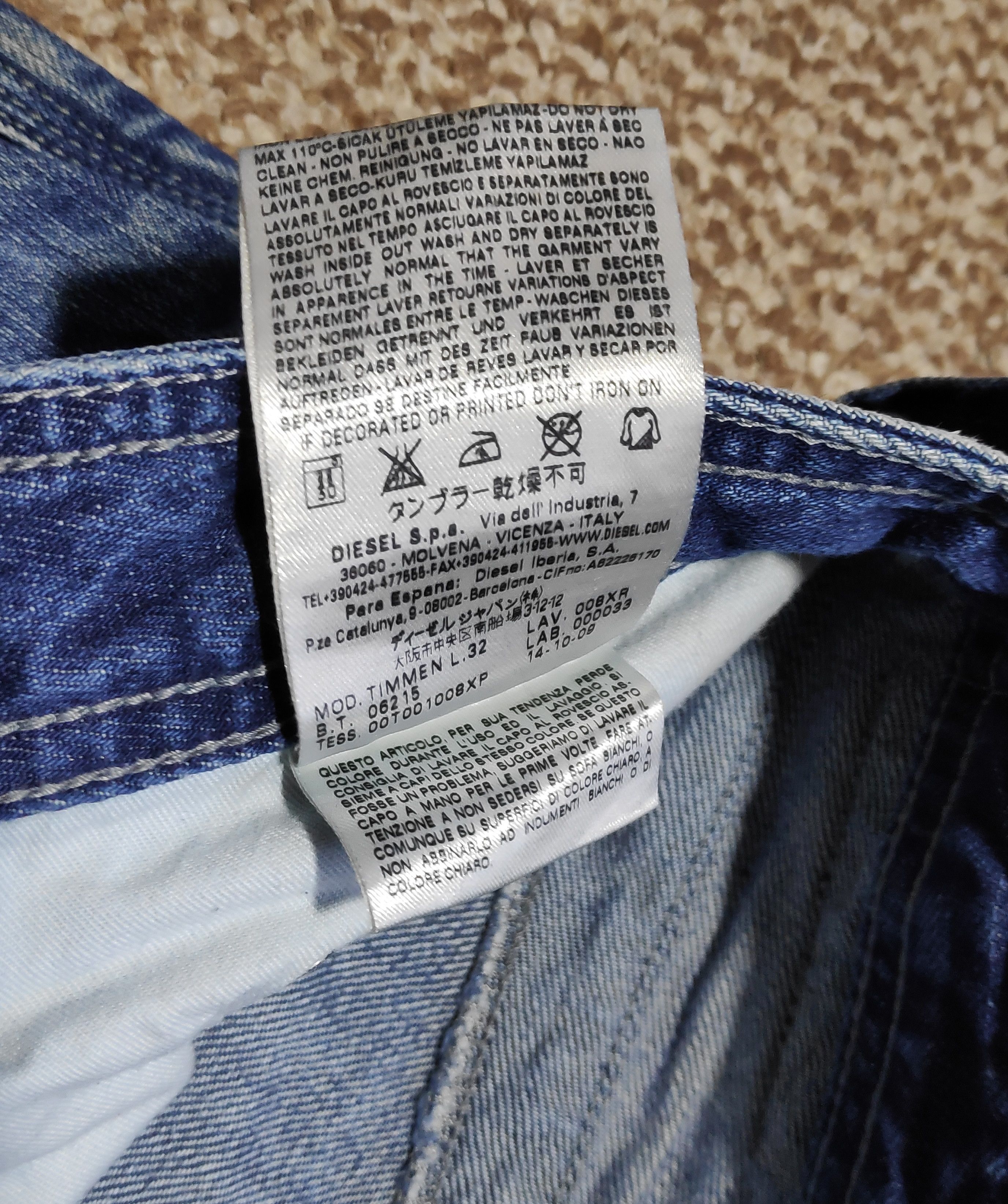 Diesel Diesel Mohawk Logo y2k Vintage Timmen Denim Jeans Straight Size US 34 / EU 50 - 15 Thumbnail