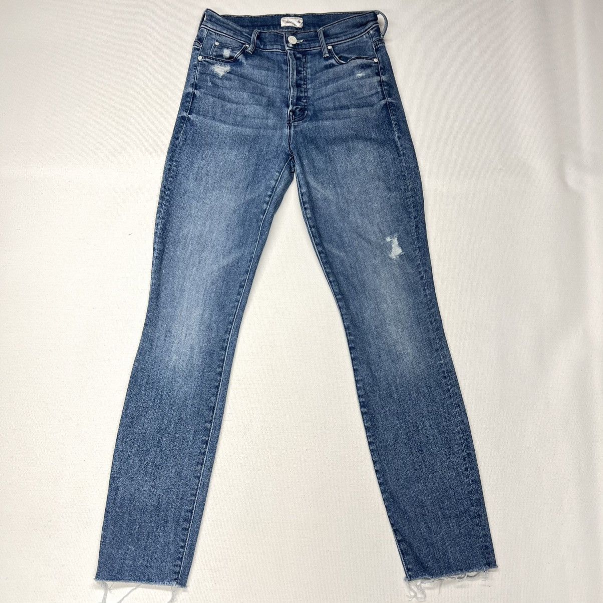 MOTHER Mother Jeans The Stunner Ankle Fray Graffiti Girl Distressed Size 24" / US 00 / IT 34 - 1 Thumbnail