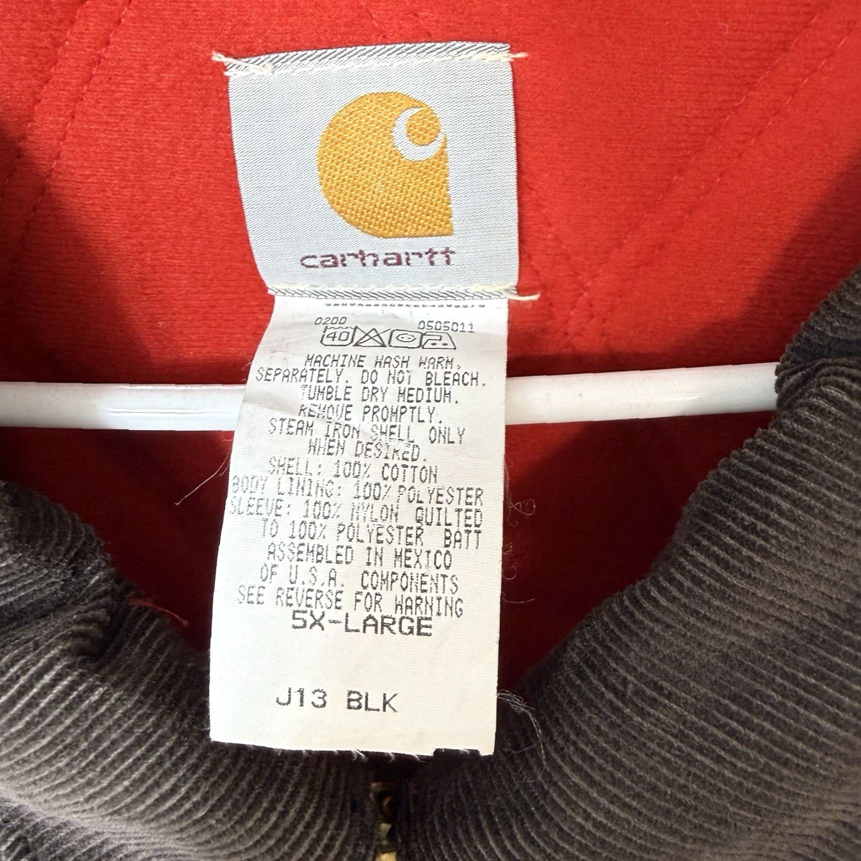 Carhartt VINTAGE Carhartt Bomber Jacket 5XL Black 90s Santa Fe Lined Men's Jacket Size US XXL / EU 58 / 5 - 7 Thumbnail