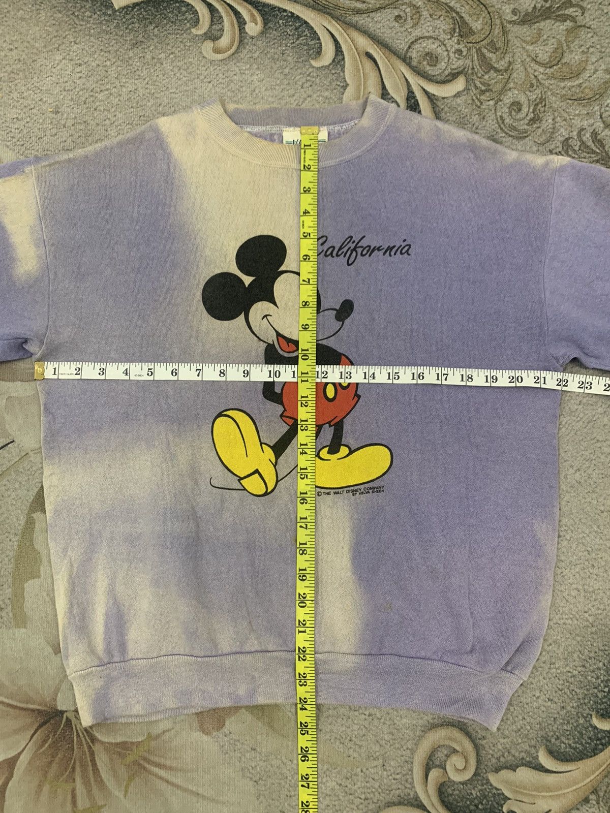 Mickey Mouse × Velva Sheen × Vintage Vintage Mickey Mouse Sweatshirt by Velva Sheen Made in Usa Size US M / EU 48-50 / 2 - 13 Thumbnail