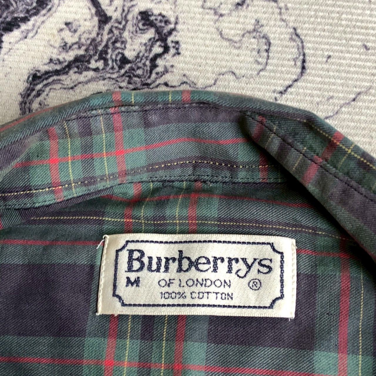 Burberry Vintage 90s Burberrys Nova Check Shirt Red Logo Size US M / EU 48-50 / 2 - 7 Thumbnail