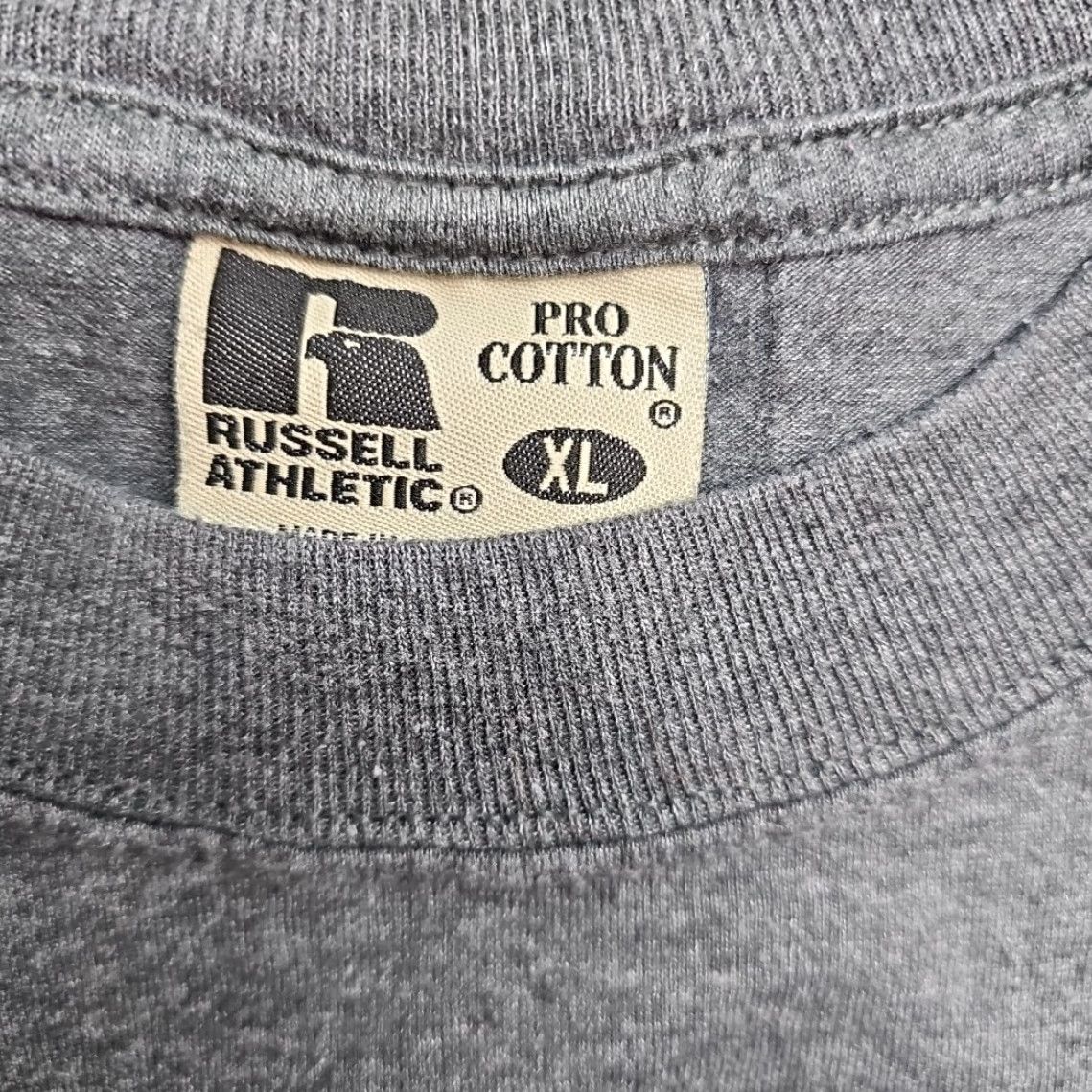 Russell Athletic VINTAGE Russell Athletic Tank Top Men XL Grey Pro Cotton Sleeveless Athletic 90s Classic Sports Shirt Size US XL / EU 56 / 4 - 3 Thumbnail