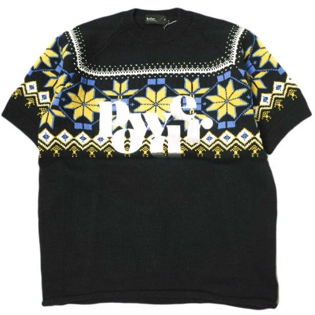 Other Other kolor 24SCM-N02302 Cotton Nylon Short Sleeve Knit Cotton Tops 24SCM-N02302 DUTY FREE for USA Size ONE SIZE - 1 Thumbnail
