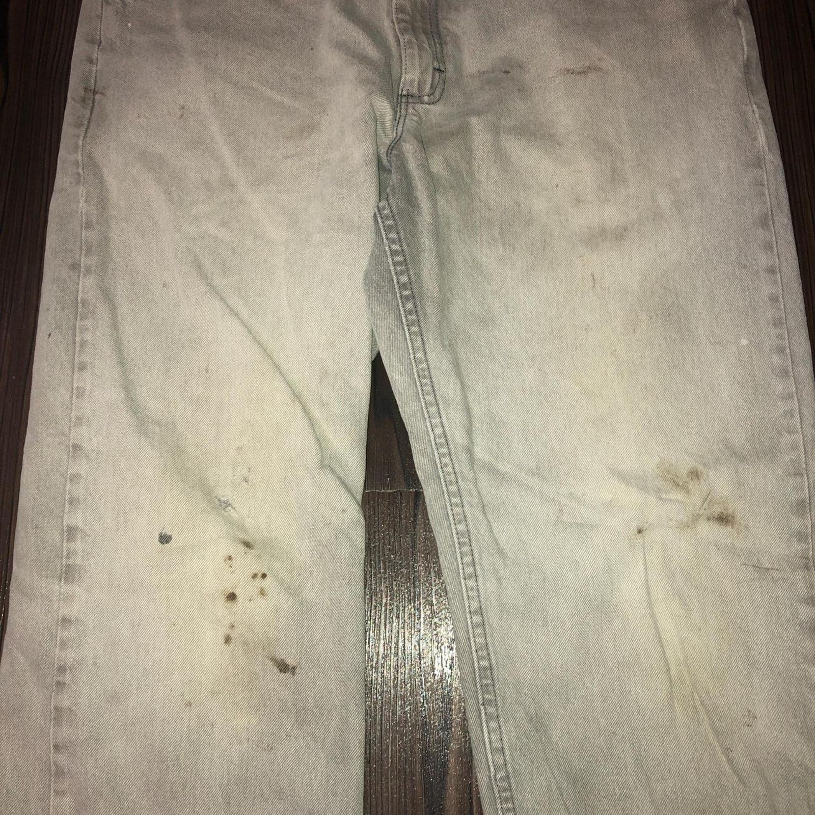 Lee Men’s Grey Distressed Lee Pants | 36x32 Size US 36 / EU 52 - 4 Thumbnail
