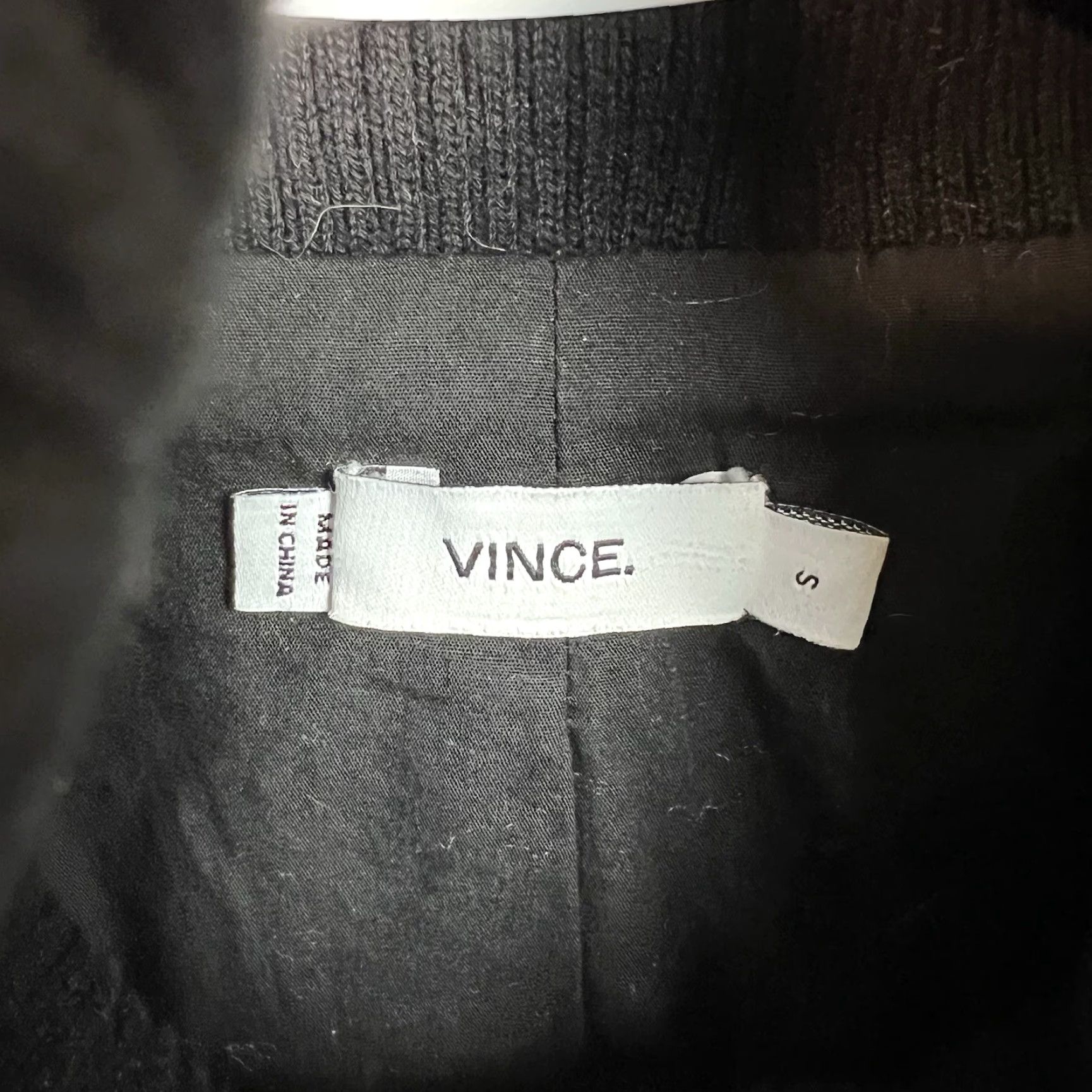 Vince Vince Leather Jacket Womens Small Black Full Zip Motorcycle Jacket Size S / US 4 / IT 40 - 7 Thumbnail