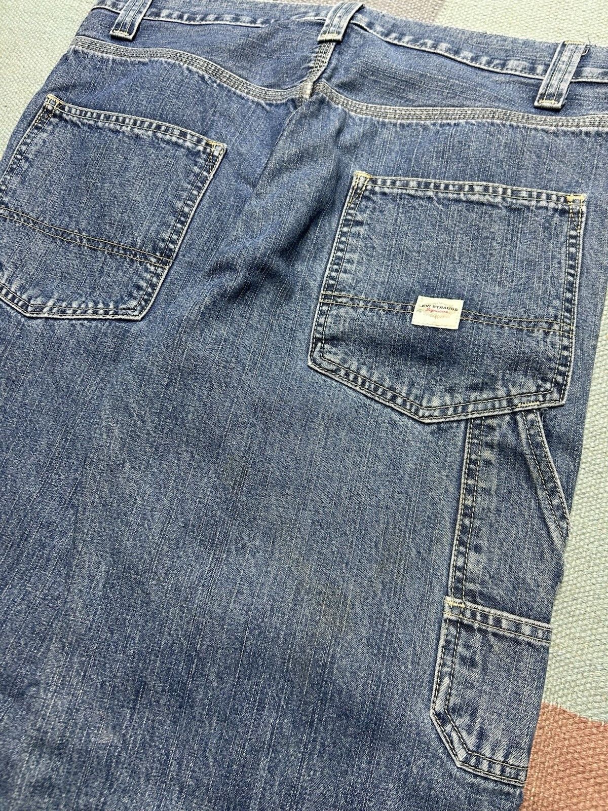 Vintage Vtg Levi’s carpenter jeans y2k baggy wide pipes skater 32x32 Size US 32 / EU 48 - 4 Thumbnail